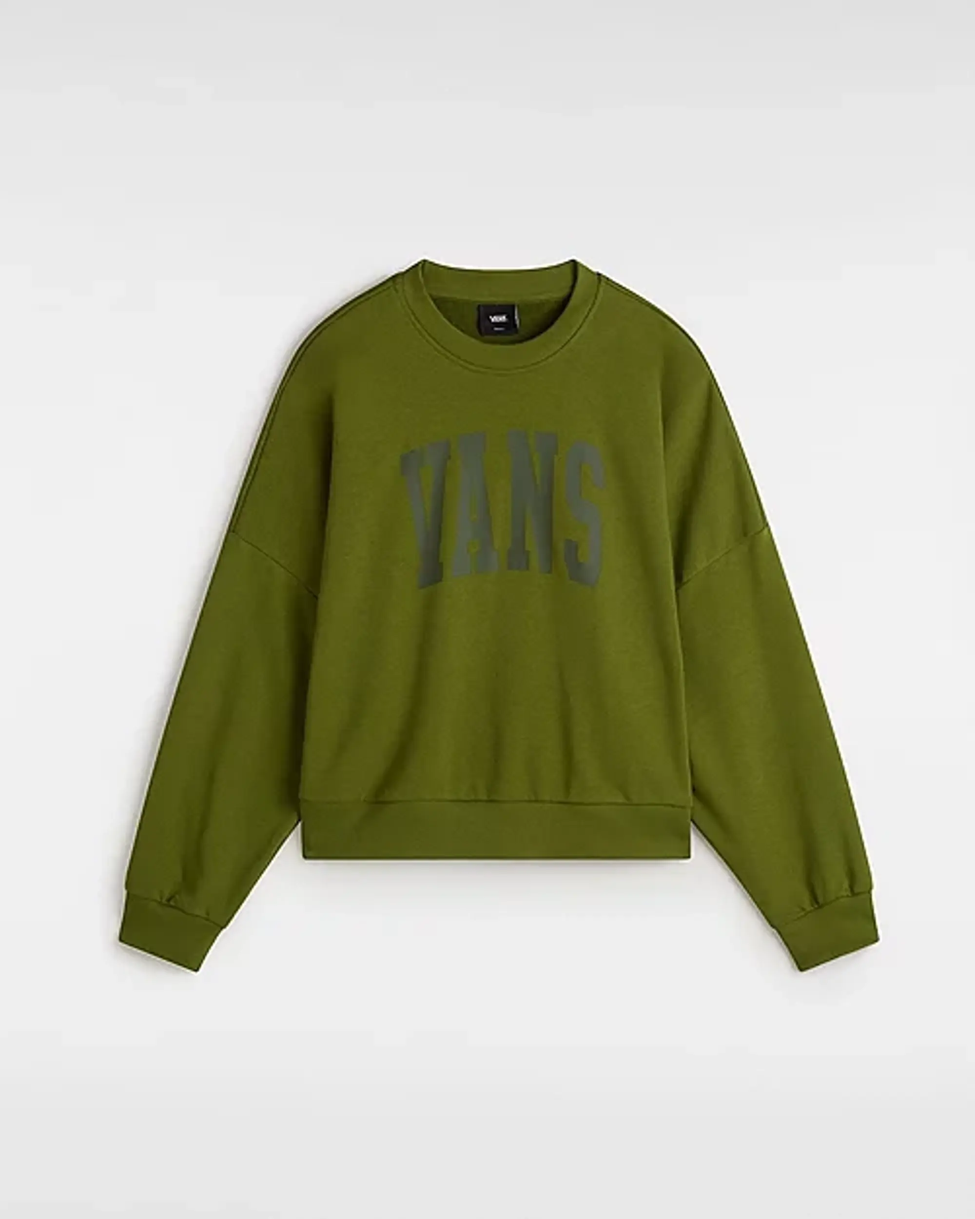 Vans - Stadium French Terry Loose Crew Sweatshirt, Woman, Green