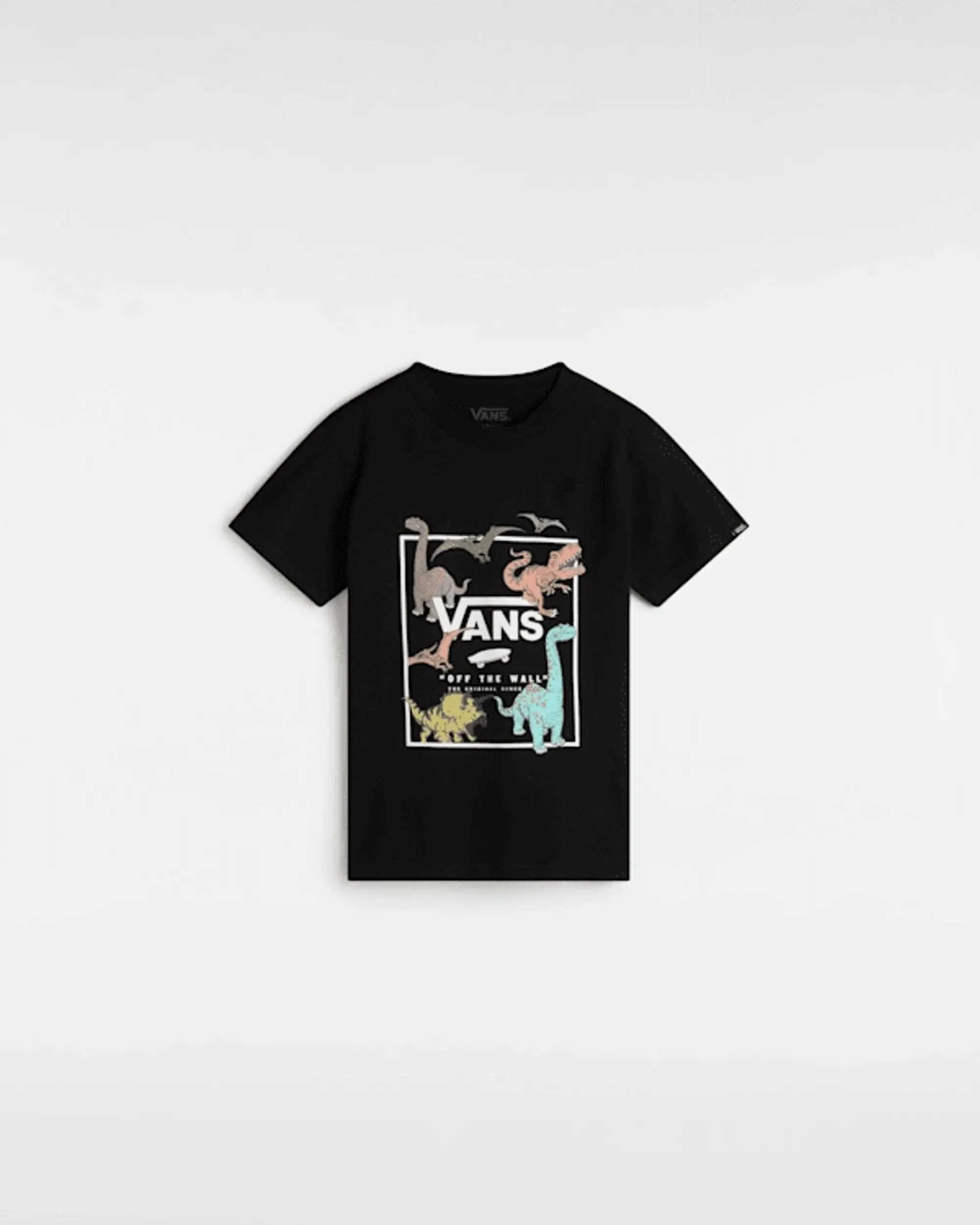 Vans Little Kids Glow Dino T-Shirt (2-8 Years) (Black) Little Kids Black