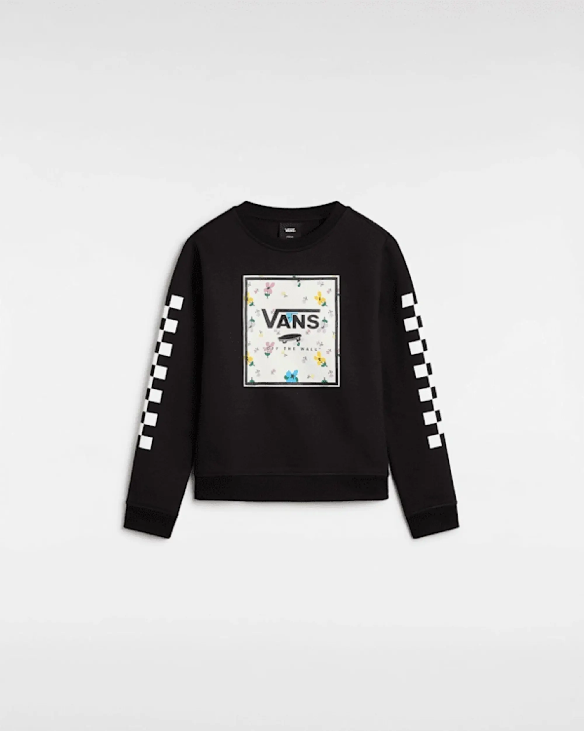 Vans - Girls Bloomer Boxed Crew Sweatshirt (8-14 Years), Black