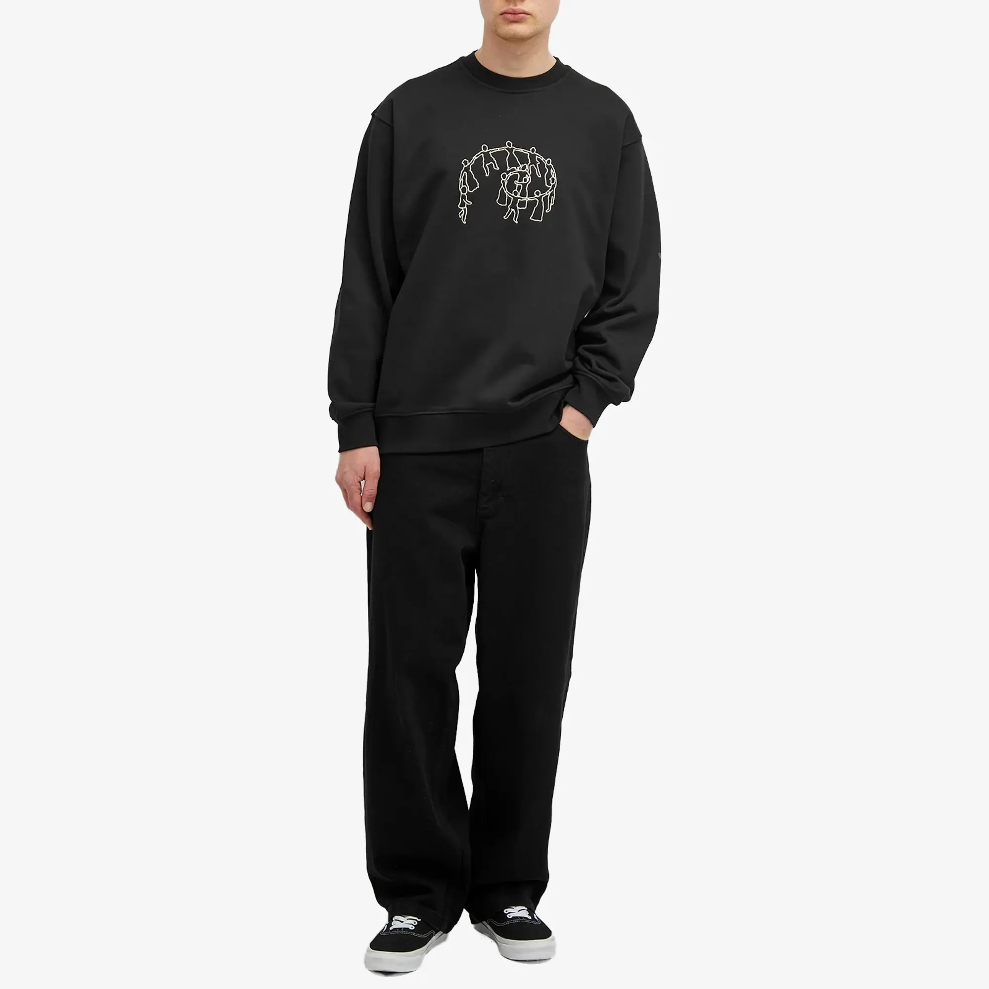 Vans - Skate Hold Hands Pullover Sweatshirt, Man, Black