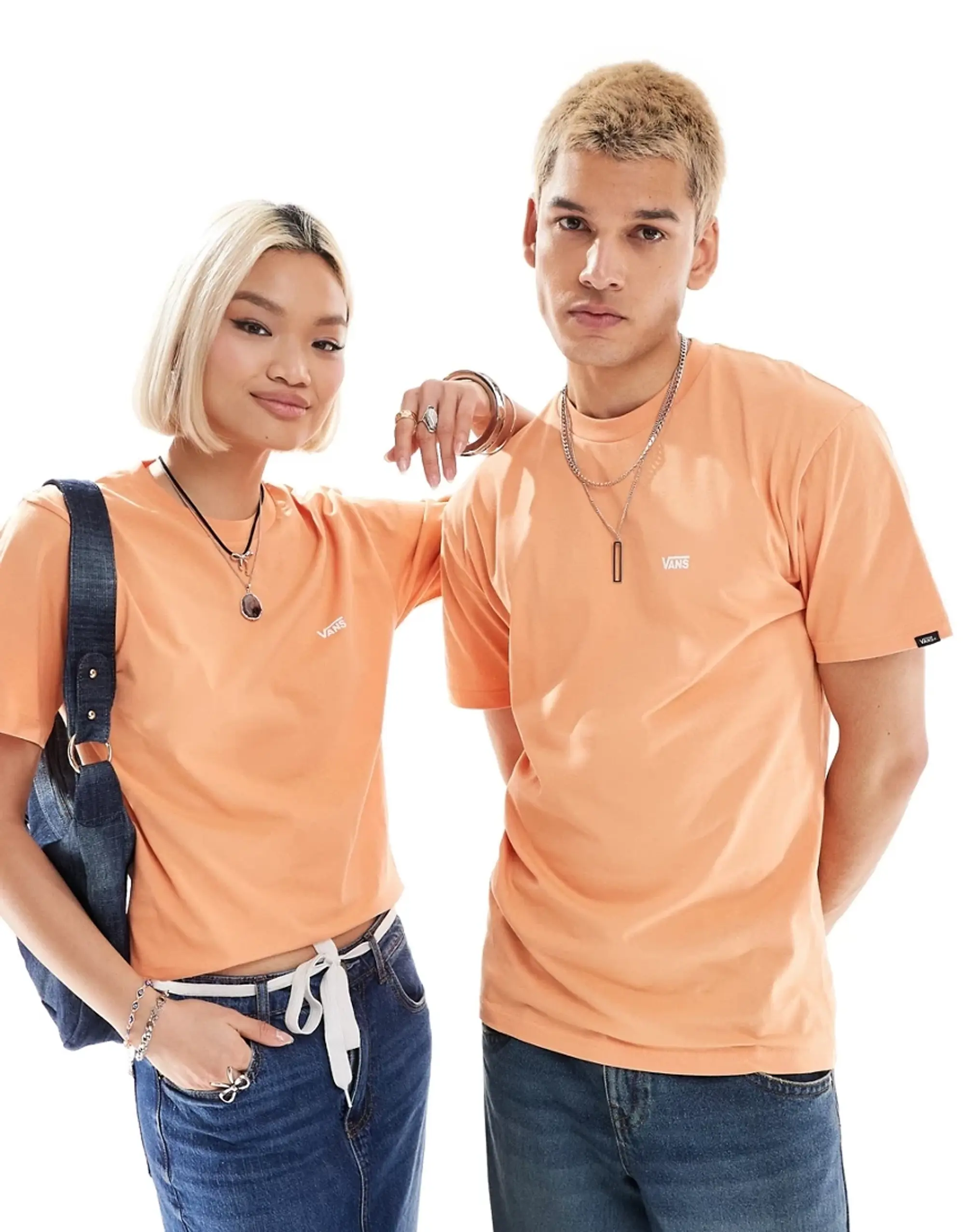 Vans Left Chest Logo T-Shirt In Burnt Orange