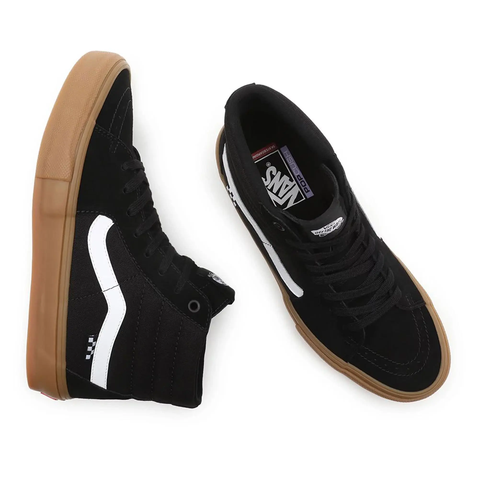 Vans - Skate Sk8-Hi Shoes, Man, Black
