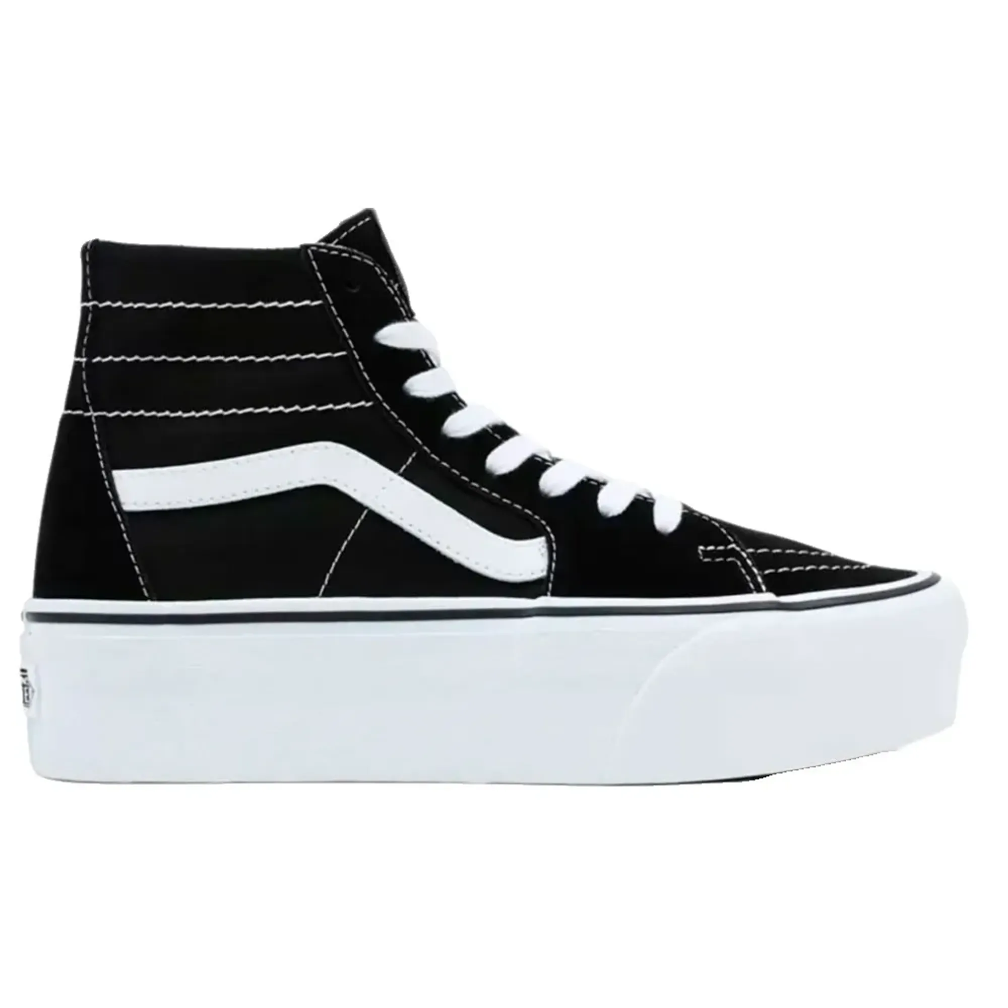 Vans Sk8-Hi Tapered Stackform Shoes (Black/True Whit) Women Black