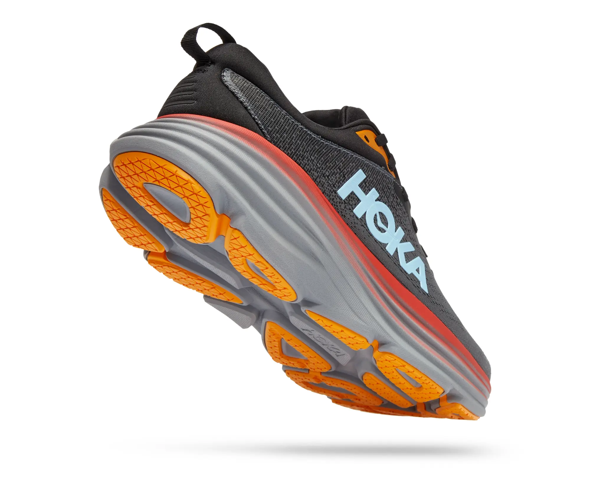 Hoka One One HOKA Men's Bondi 8 Road Running Shoes in Anthracite/Castlerock