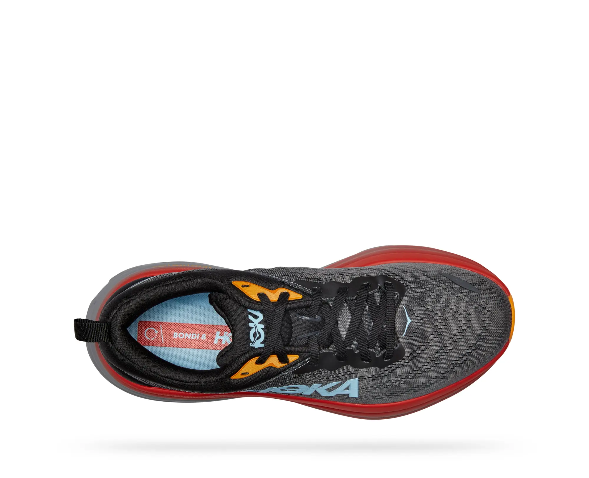 Hoka One One HOKA Men's Bondi 8 Road Running Shoes in Anthracite/Castlerock