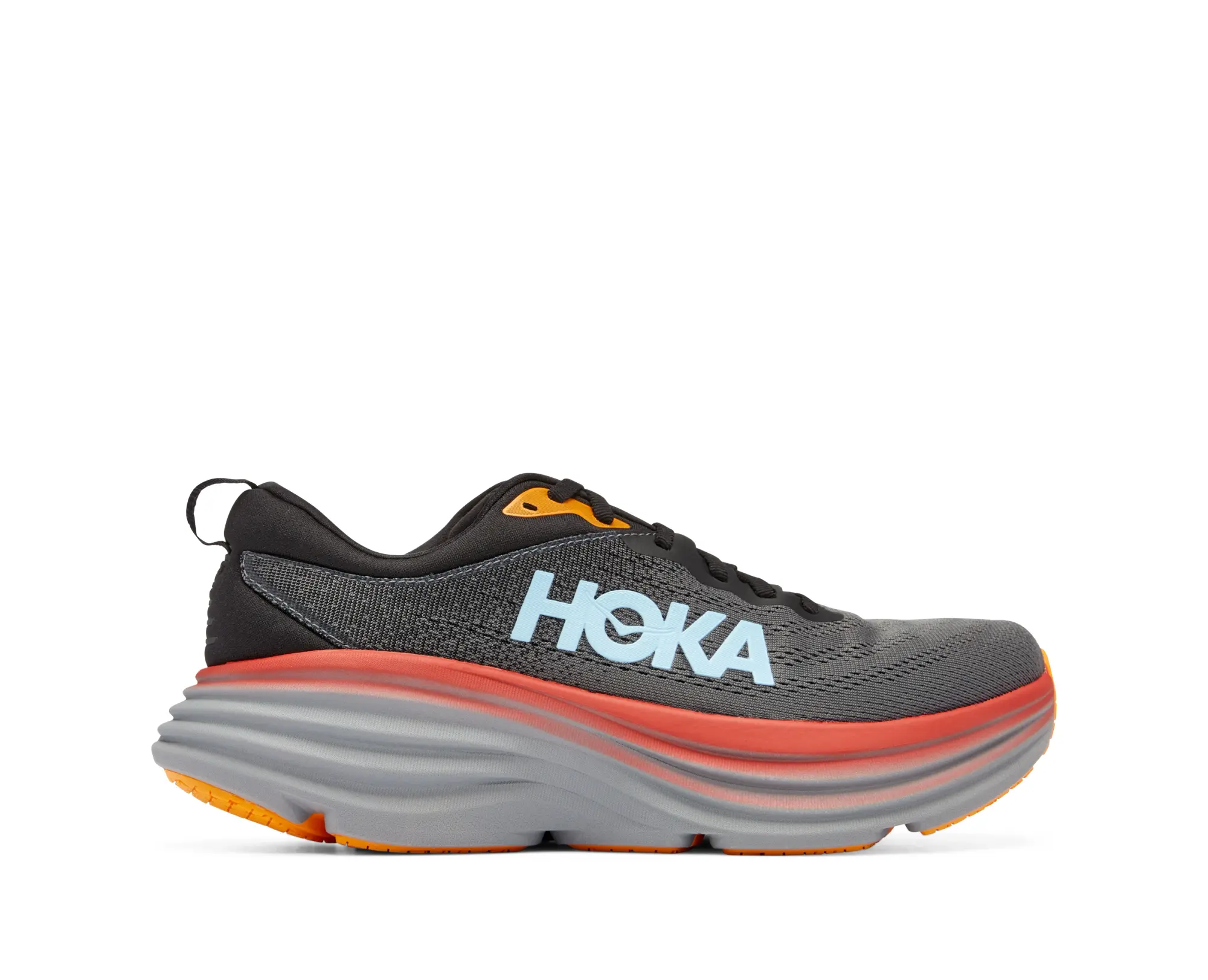 Hoka One One HOKA Men's Bondi 8 Road Running Shoes in Anthracite/Castlerock