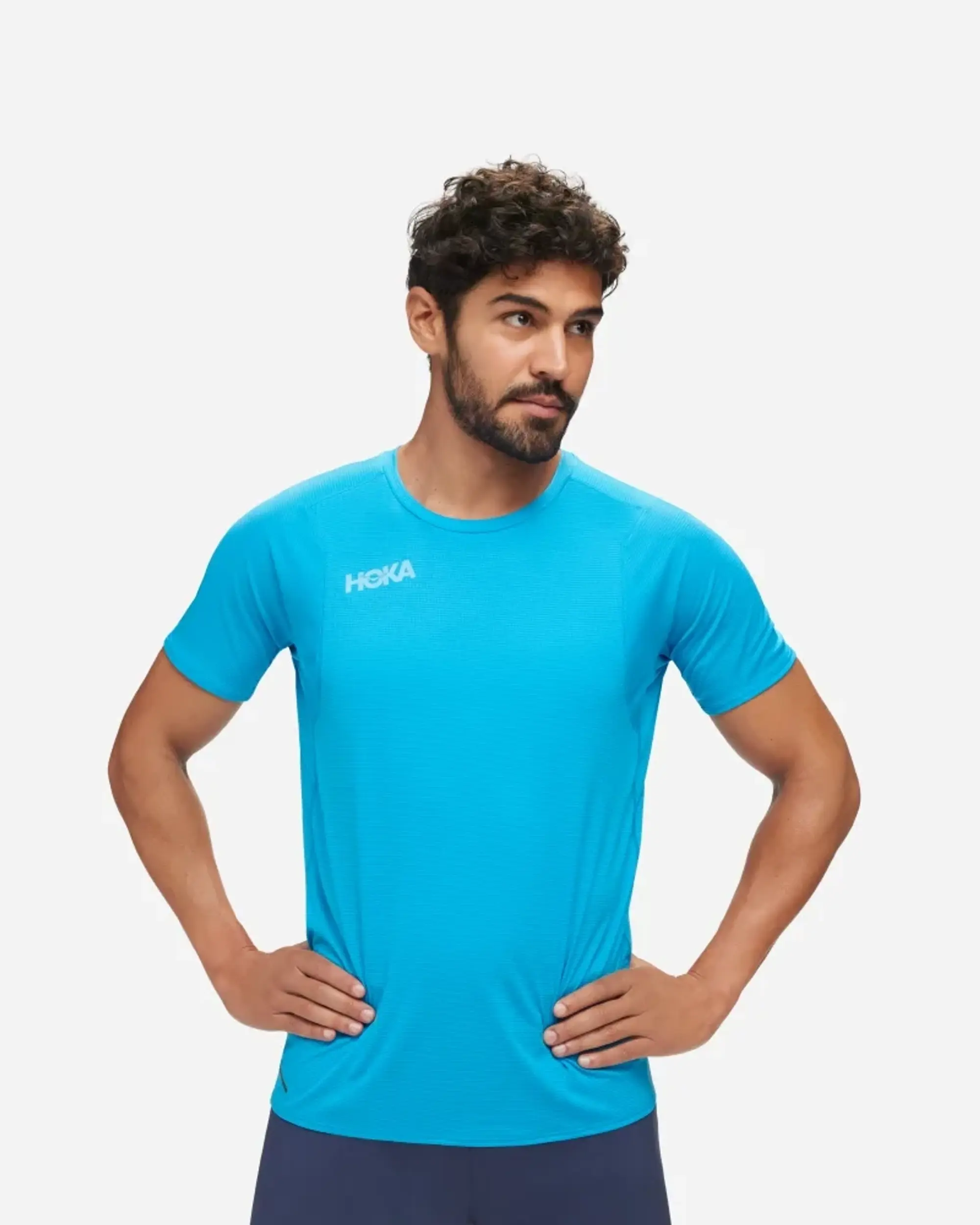 Hoka One One HOKA Men's Glide Short Sleeve in Diva Blue
