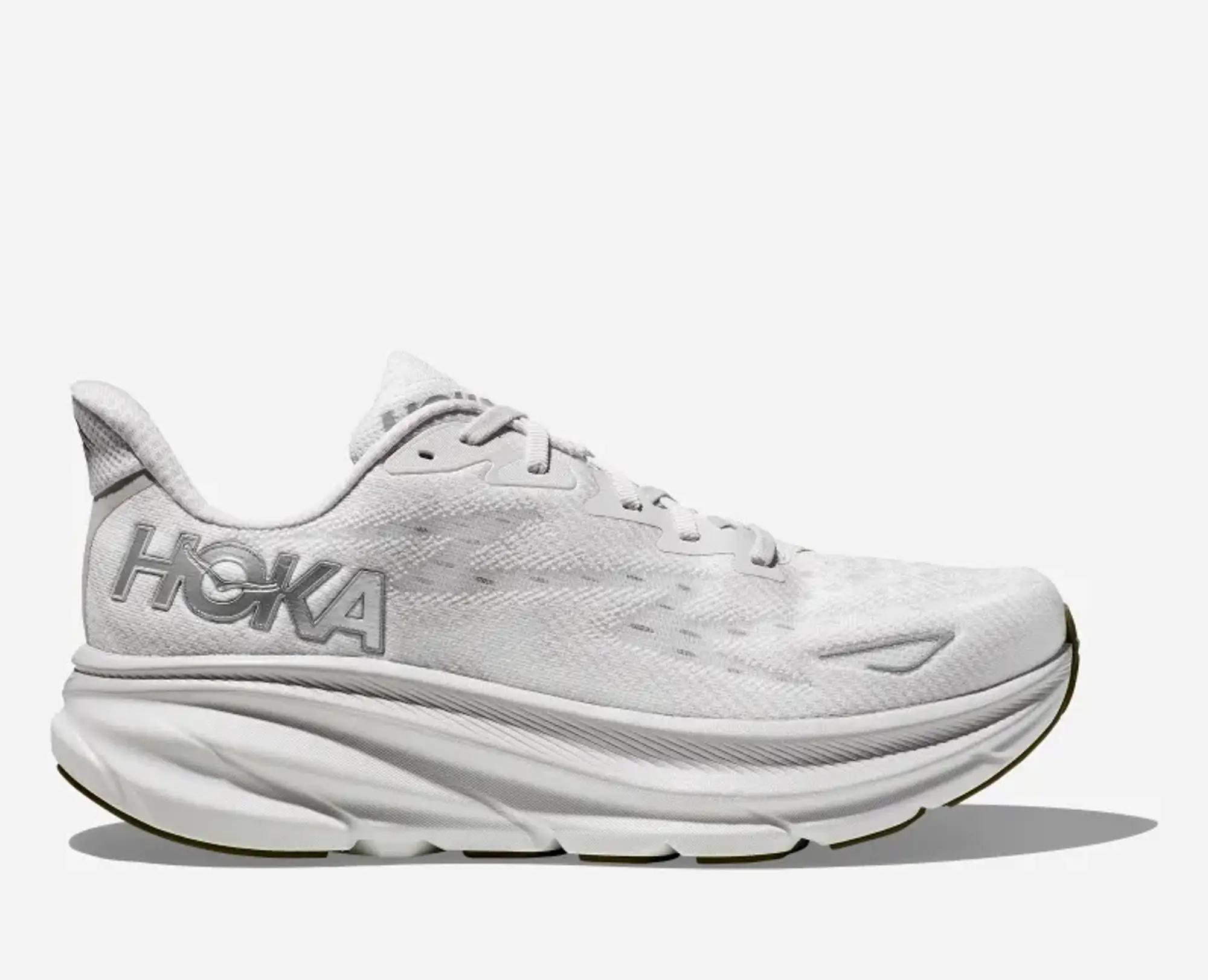 Hoka One One HOKA Men's Clifton 9 Road Running Shoes in Nimbus Cloud/White