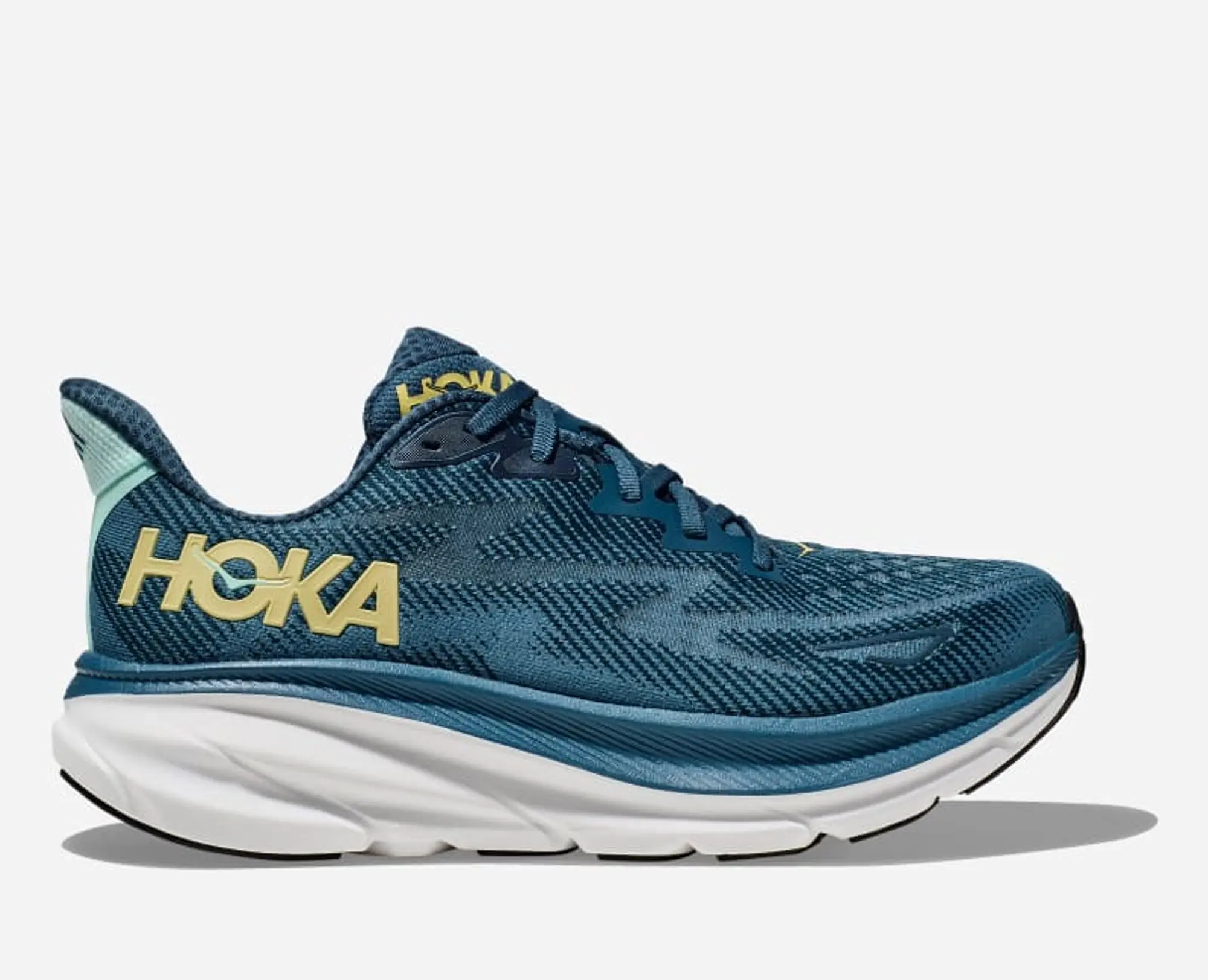 Hoka One One HOKA Men's Clifton 9 Road Running Shoes in Midnight Ocean/Bluesteel