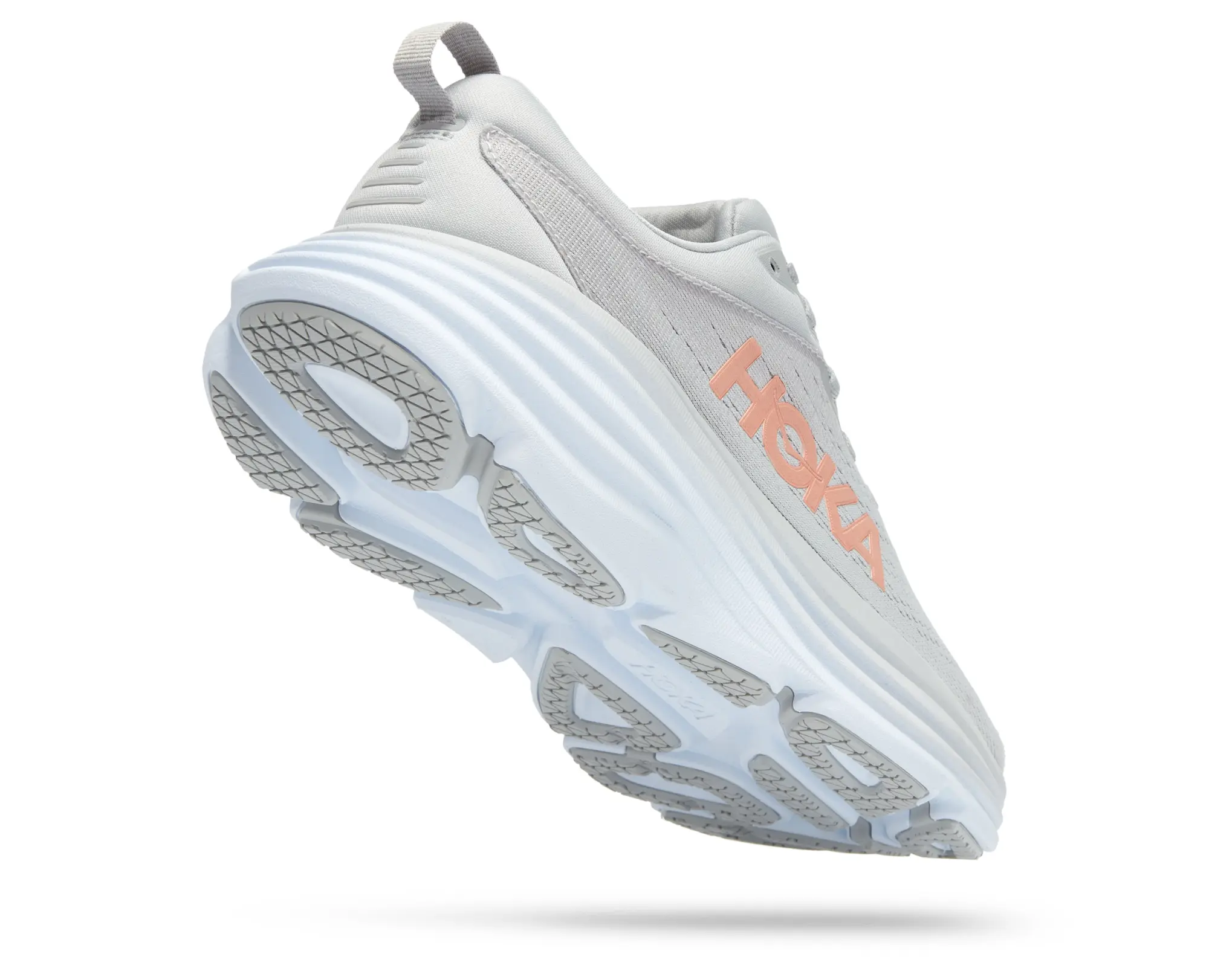 Hoka One One HOKA Women's Bondi 8 Road Running Shoes in Harbor Mist/Lunar Rock