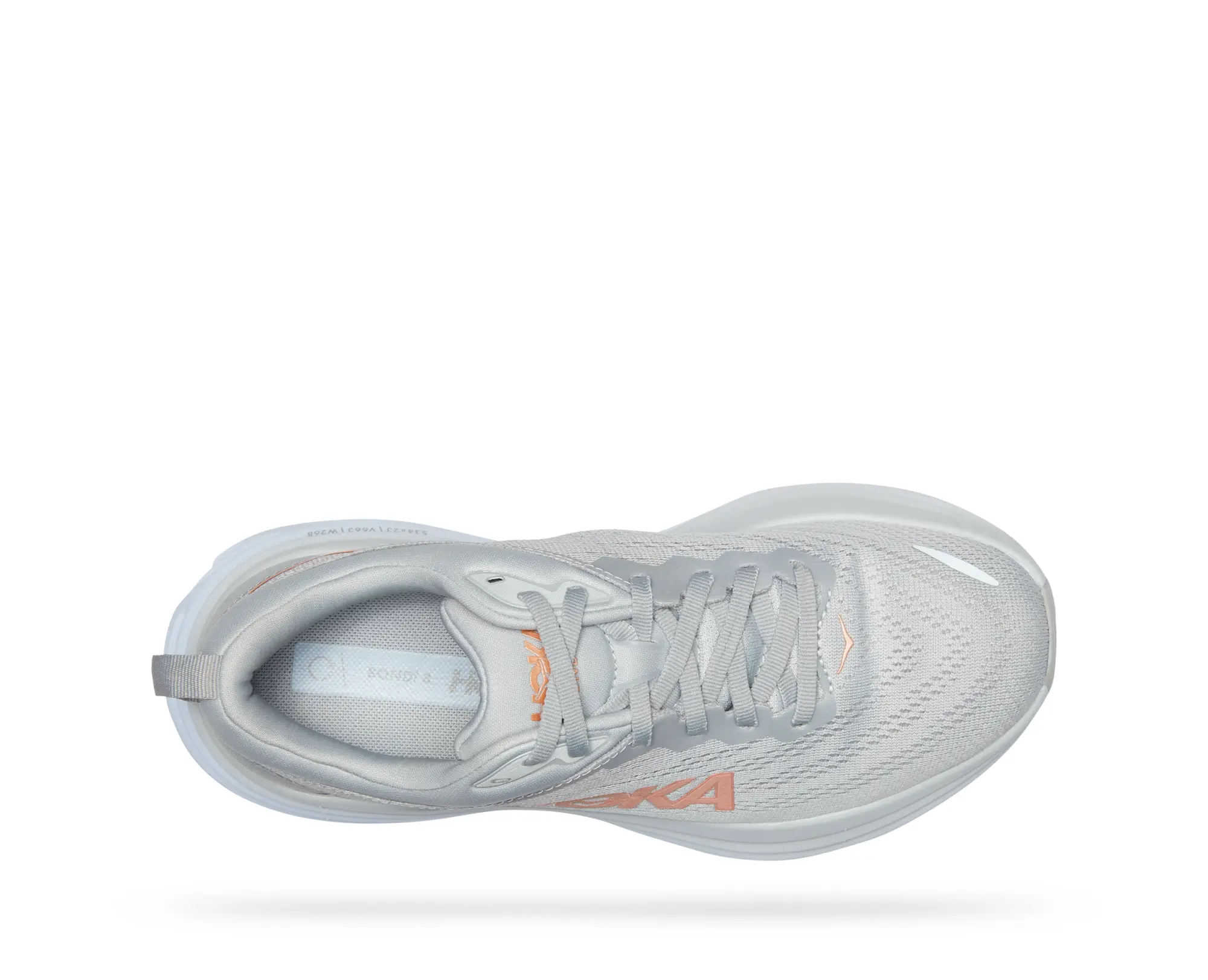 Hoka One One HOKA Women's Bondi 8 Road Running Shoes in Harbor Mist/Lunar Rock