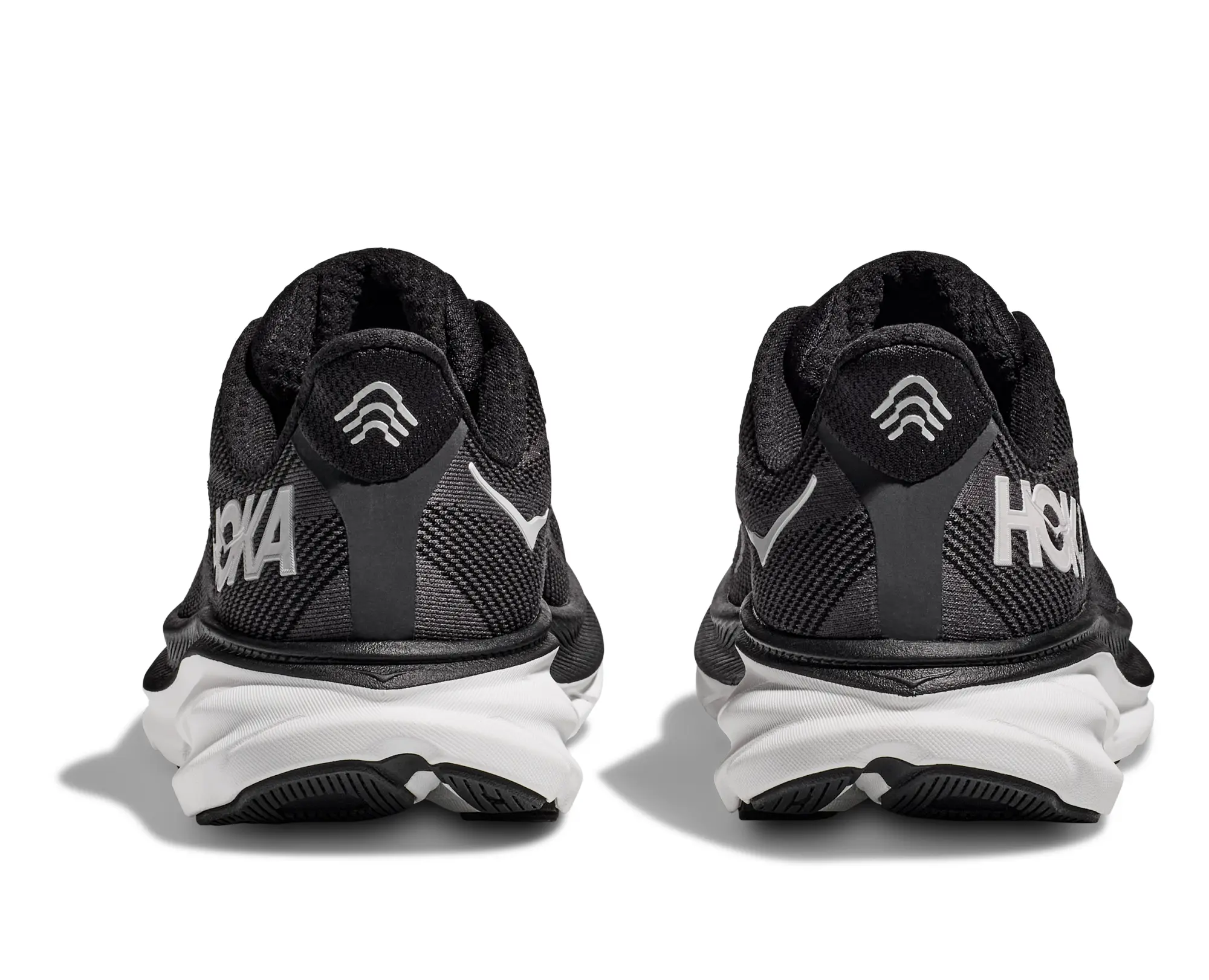 Hoka One One HOKA Men's Clifton 9 Road Running Shoes in Black/White