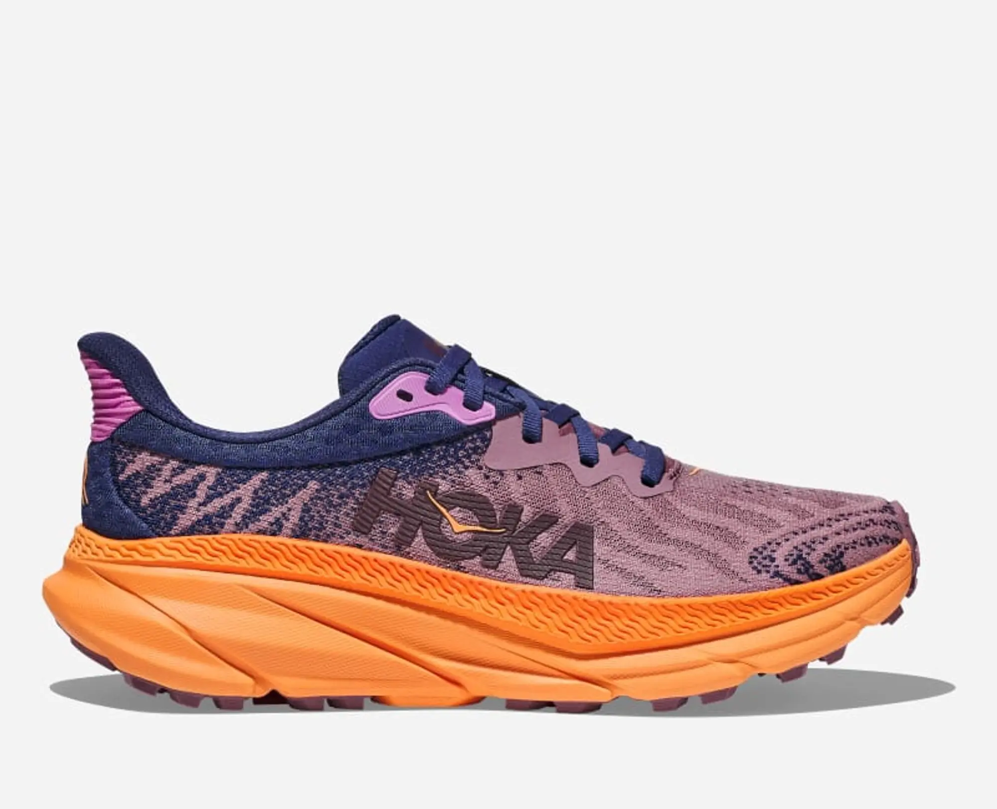 Hoka One One HOKA Women's Challenger 7 Road Running Shoes in Wistful Mauve/Cyclamen