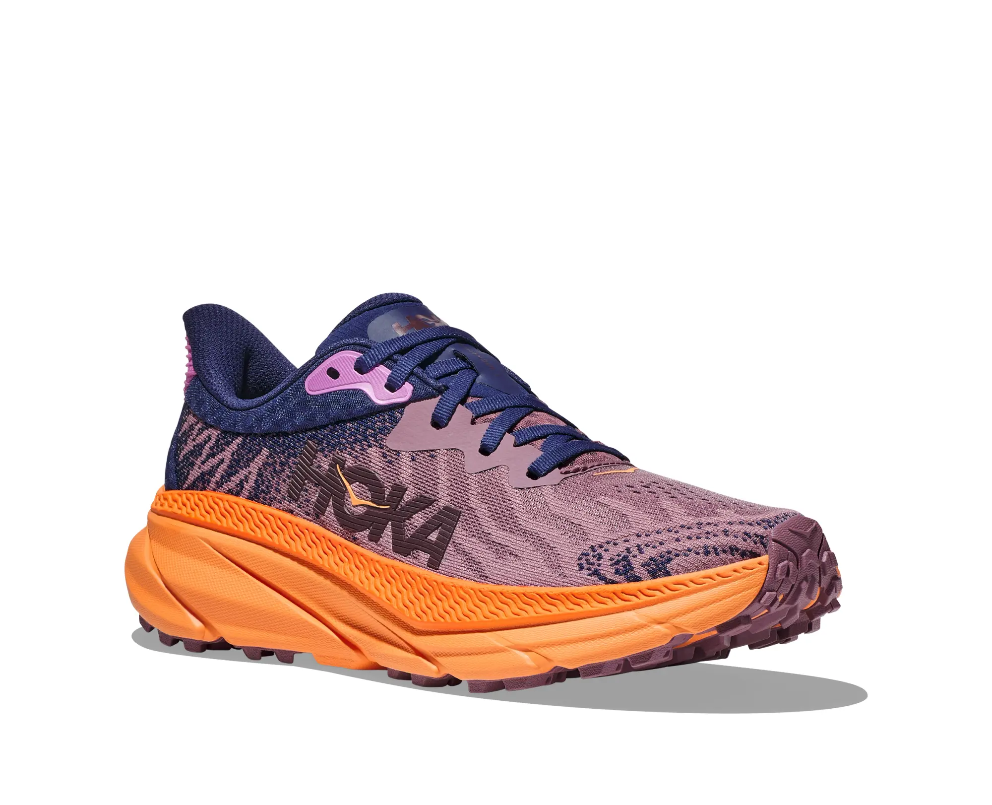 Hoka One One HOKA Women's Challenger 7 Road Running Shoes in Wistful Mauve/Cyclamen