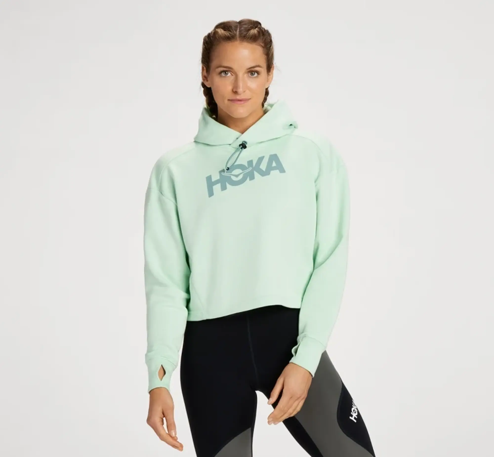 Hoka One One HOKA Women's Hoodie in Mist Green