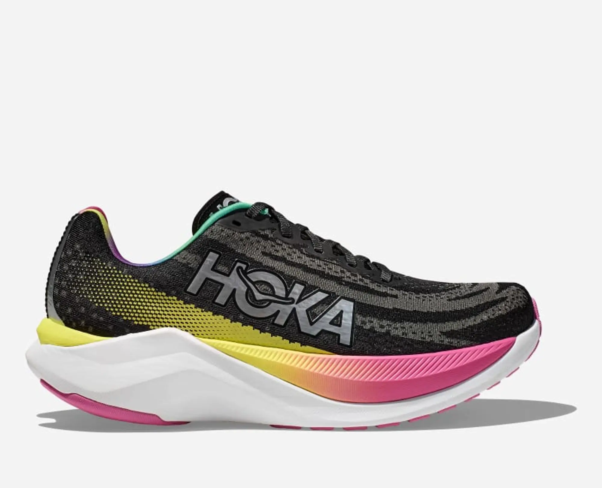 Hoka One One HOKA Women's Mach X Road Running Shoes in Black/Silver