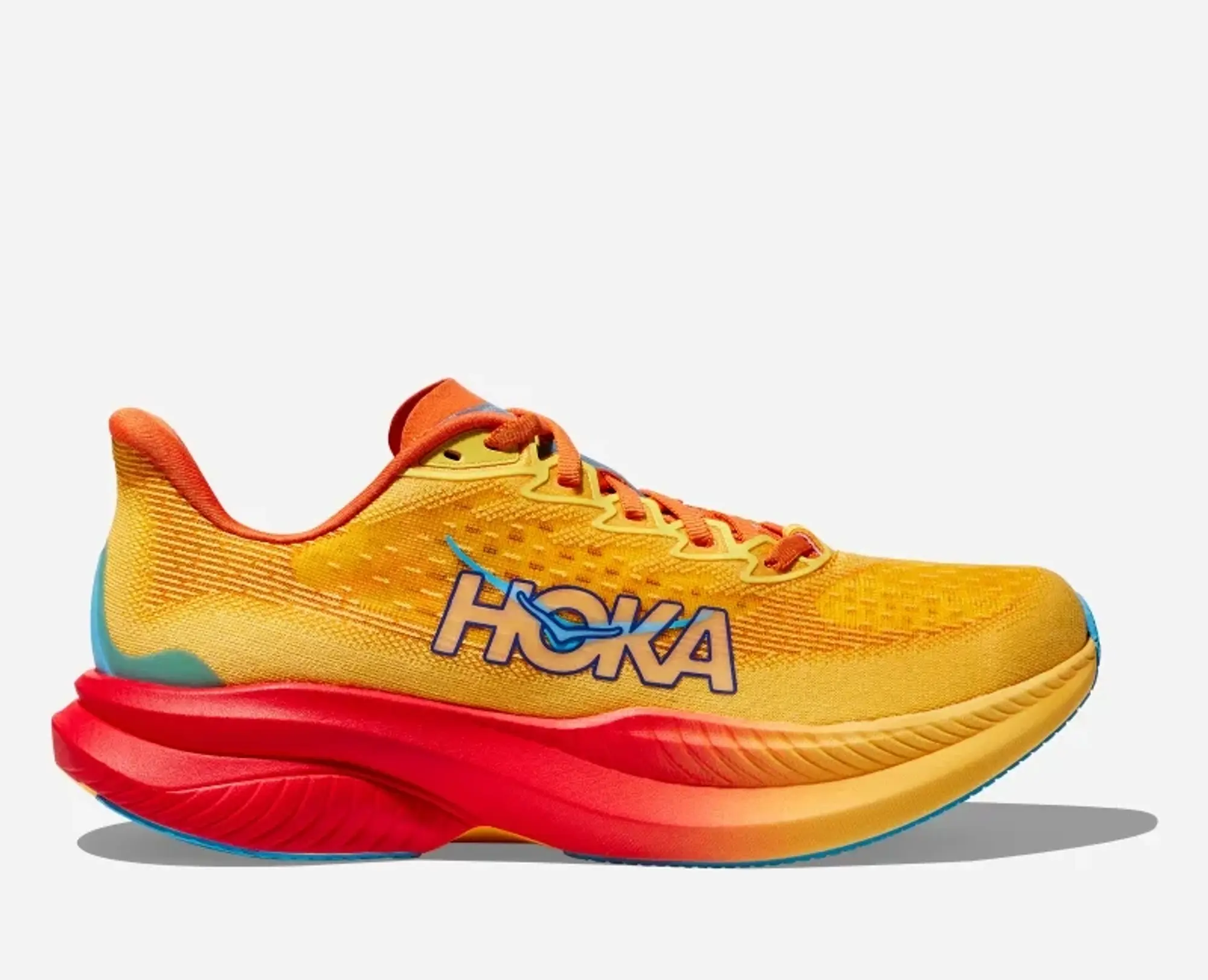 Hoka One One HOKA Men's Mach 6 Road Running Shoes in Poppy/Squash