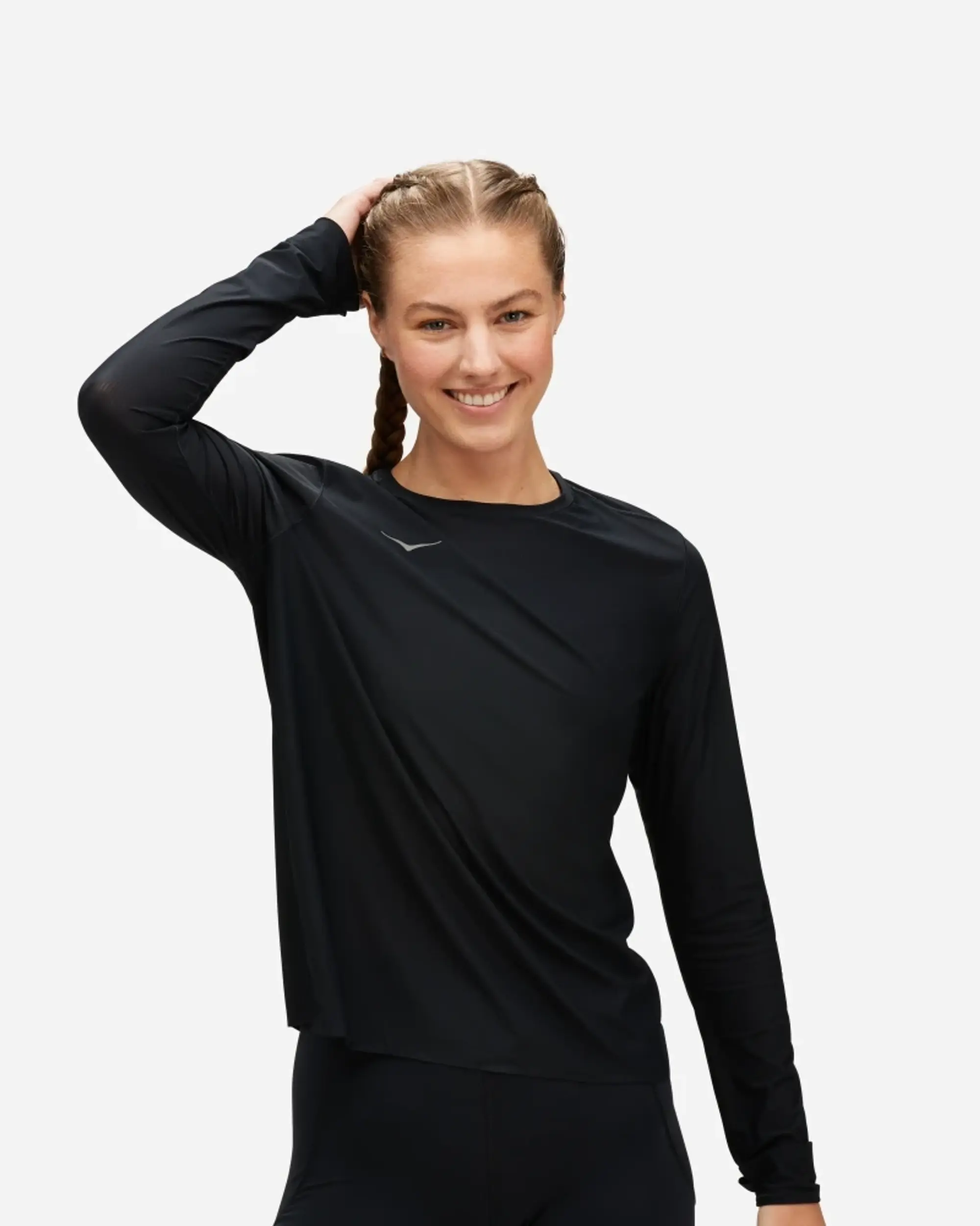 Hoka One One HOKA Women's Airolite Run Long Sleeve in Black