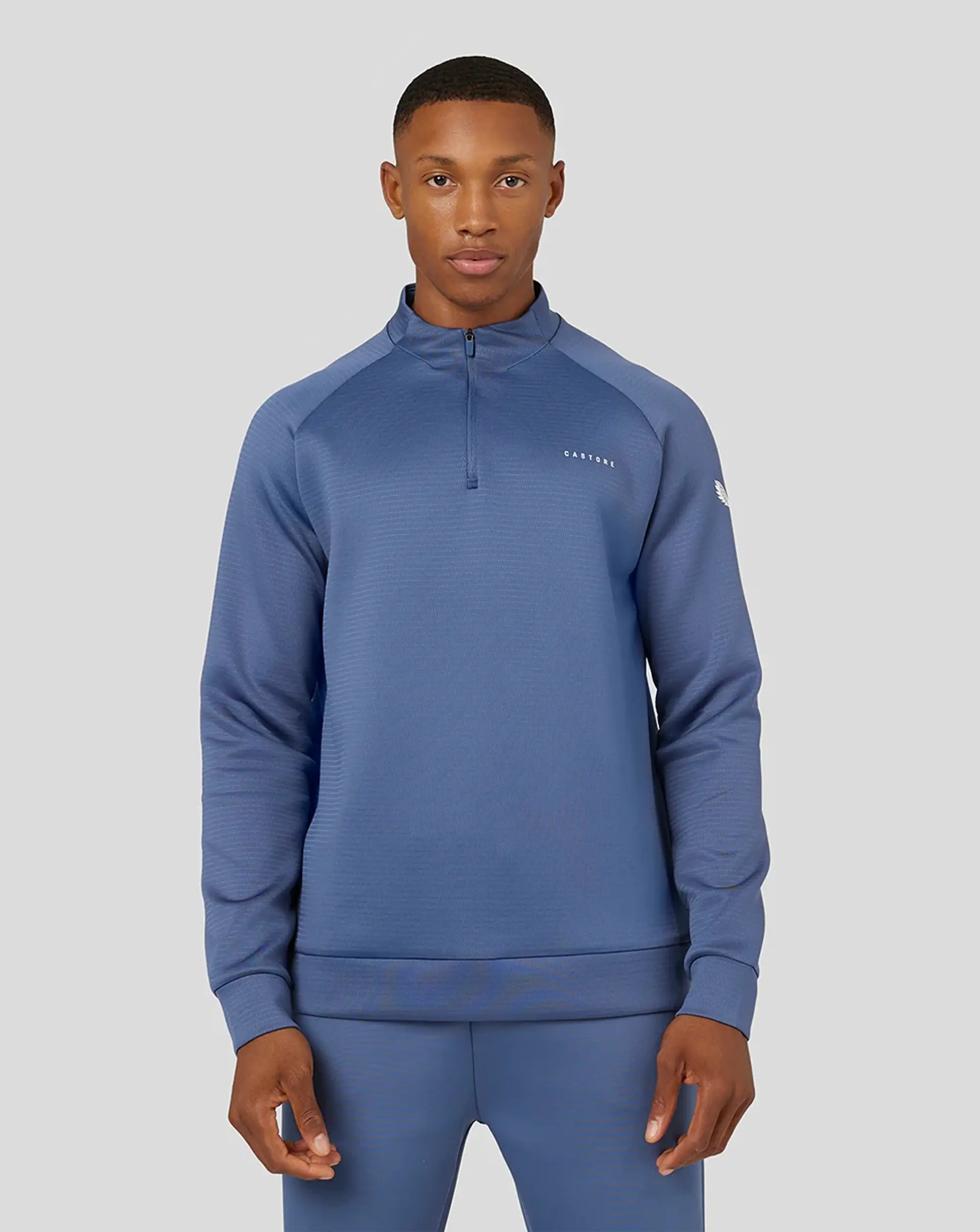 Castore Men's Long Sleeve Flex 1/4 Zip – Dusty Blue