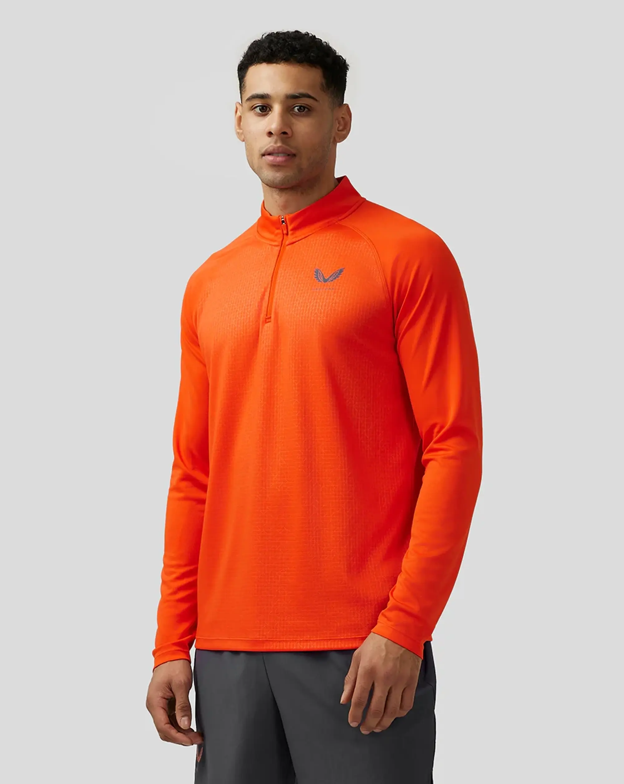 Castore Men’s Adapt Print 1/4 Zip Top - Dark Aqua