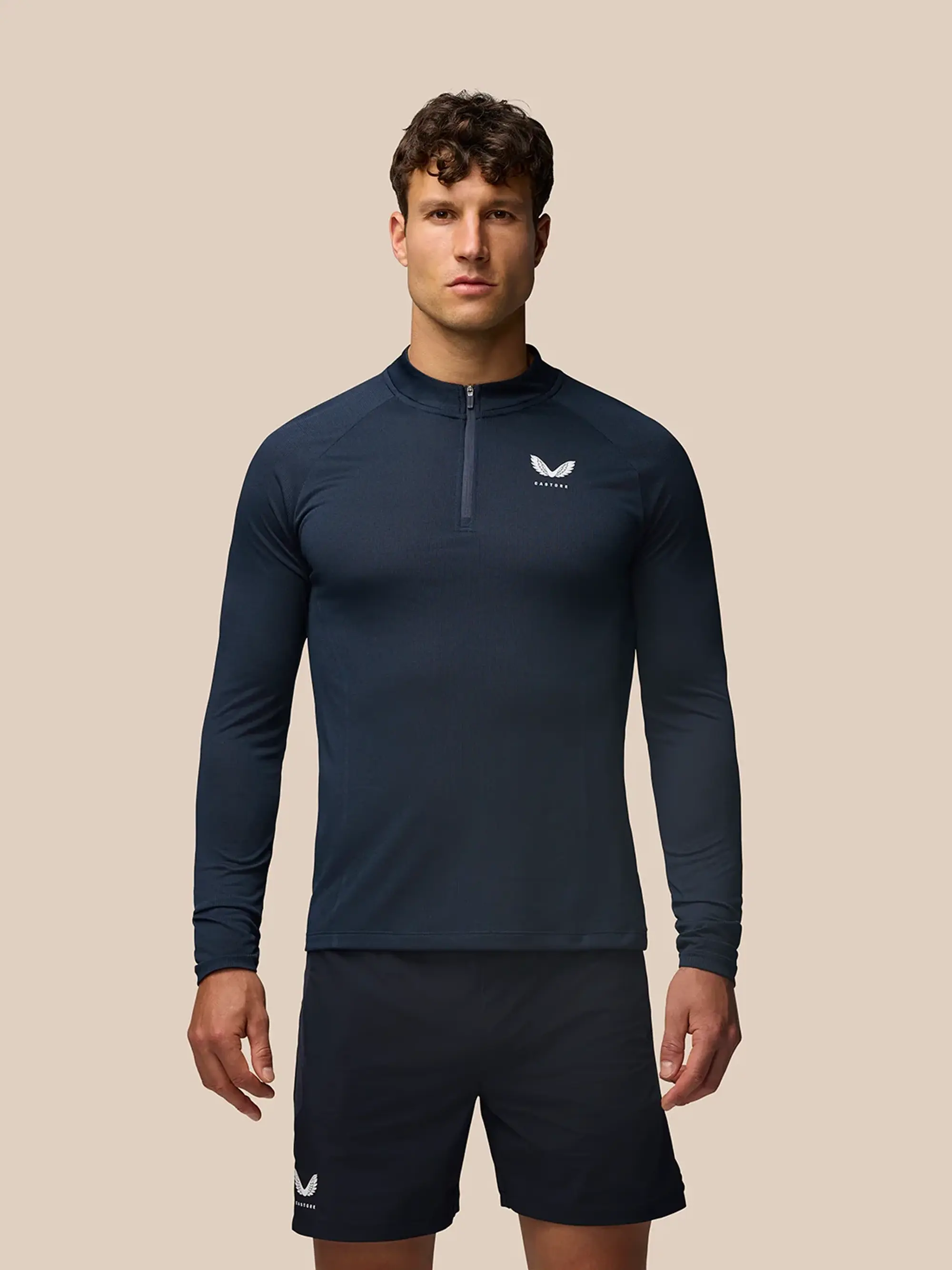 Castore Apex Training 1/4 Zip Top - Rock Grey