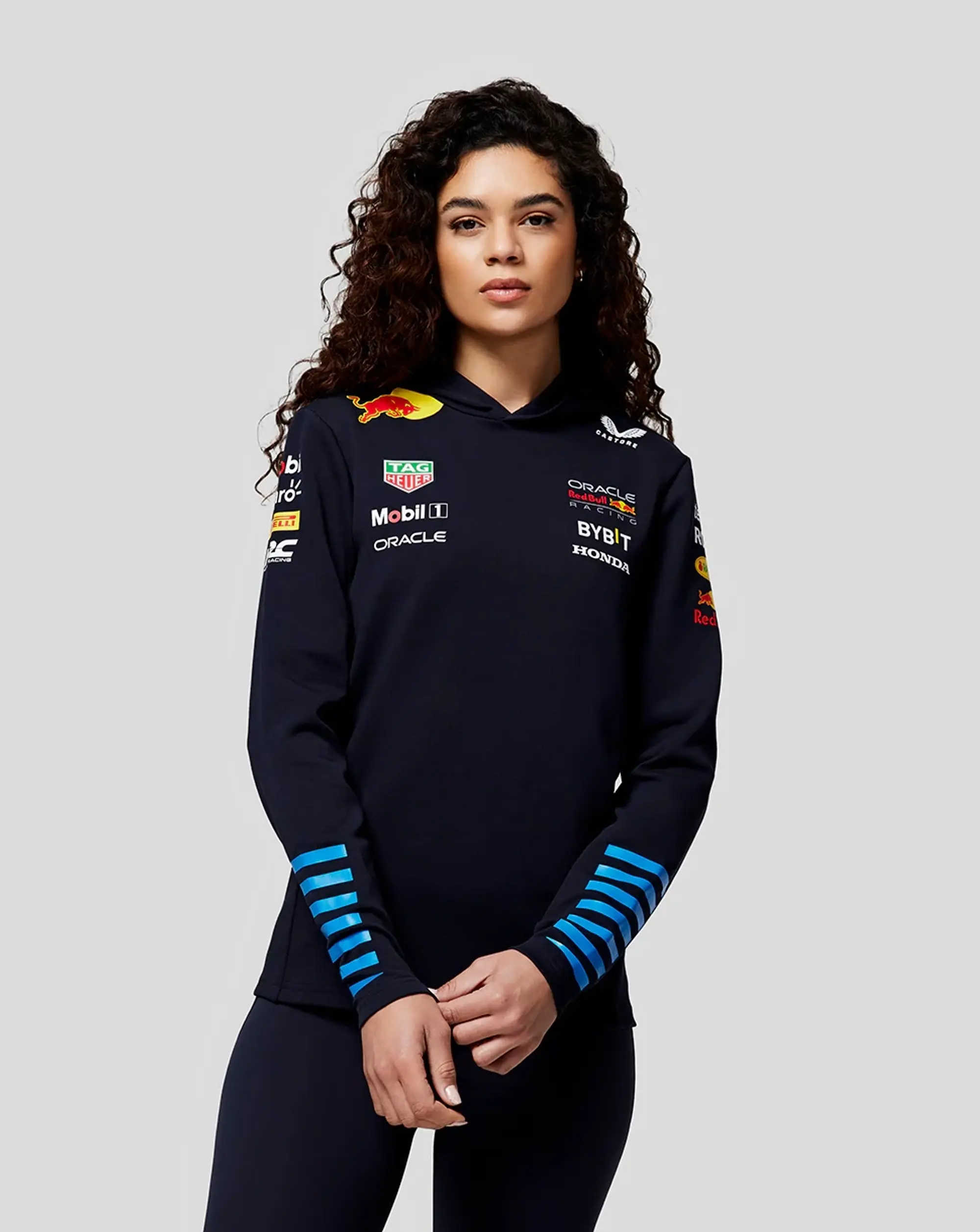 Castore Oracle Red Bull Racing Women's Official Teamline Pullover Hoodie - Night Sky
