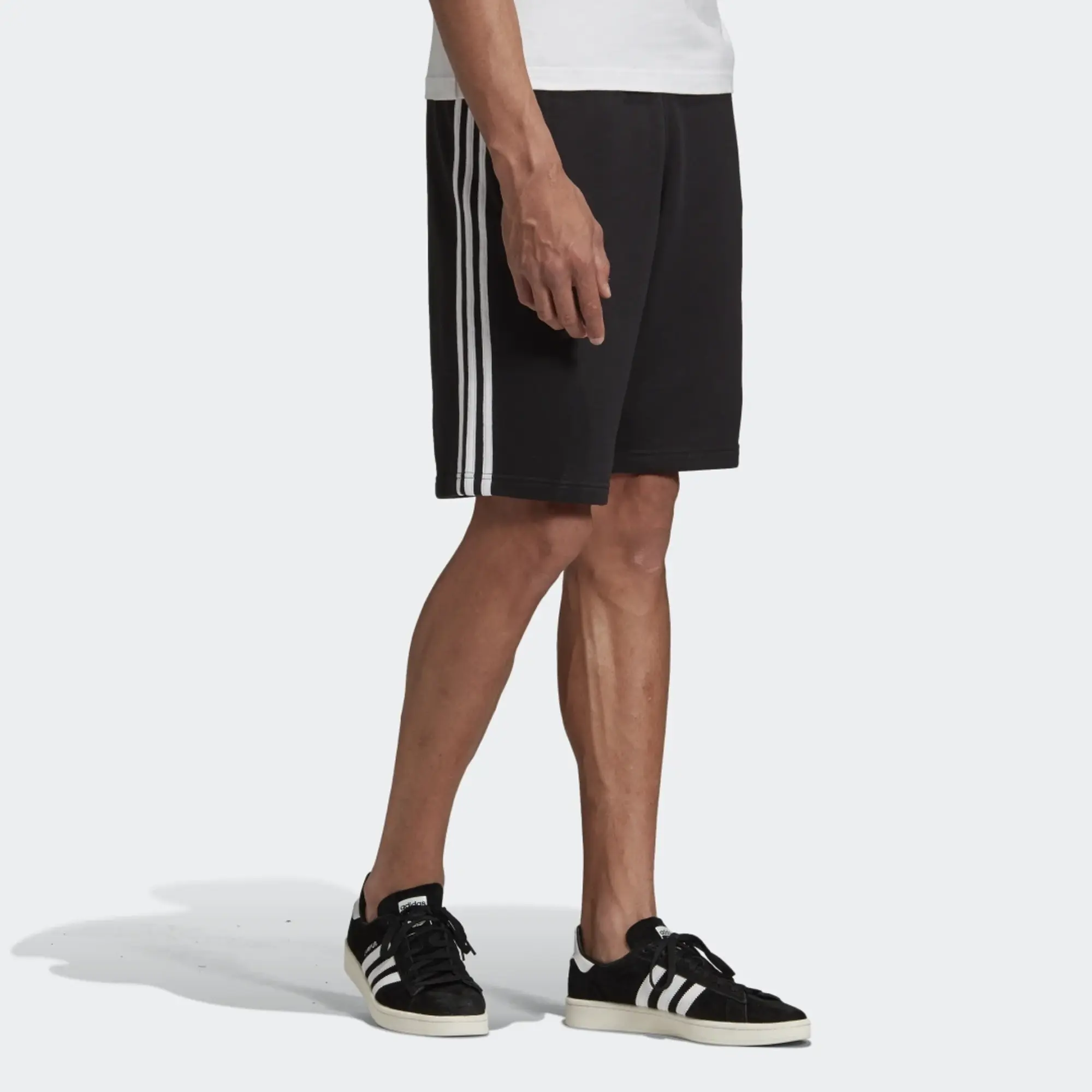Adidas Originals Adicolor Three Stripe Short In Black