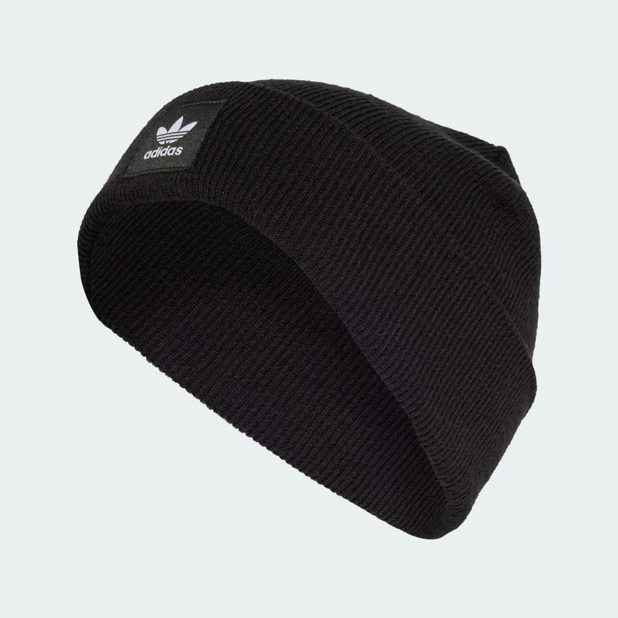 Adidas Originals Logo Beanie Hat In Black ED8712 FOOTY.COM