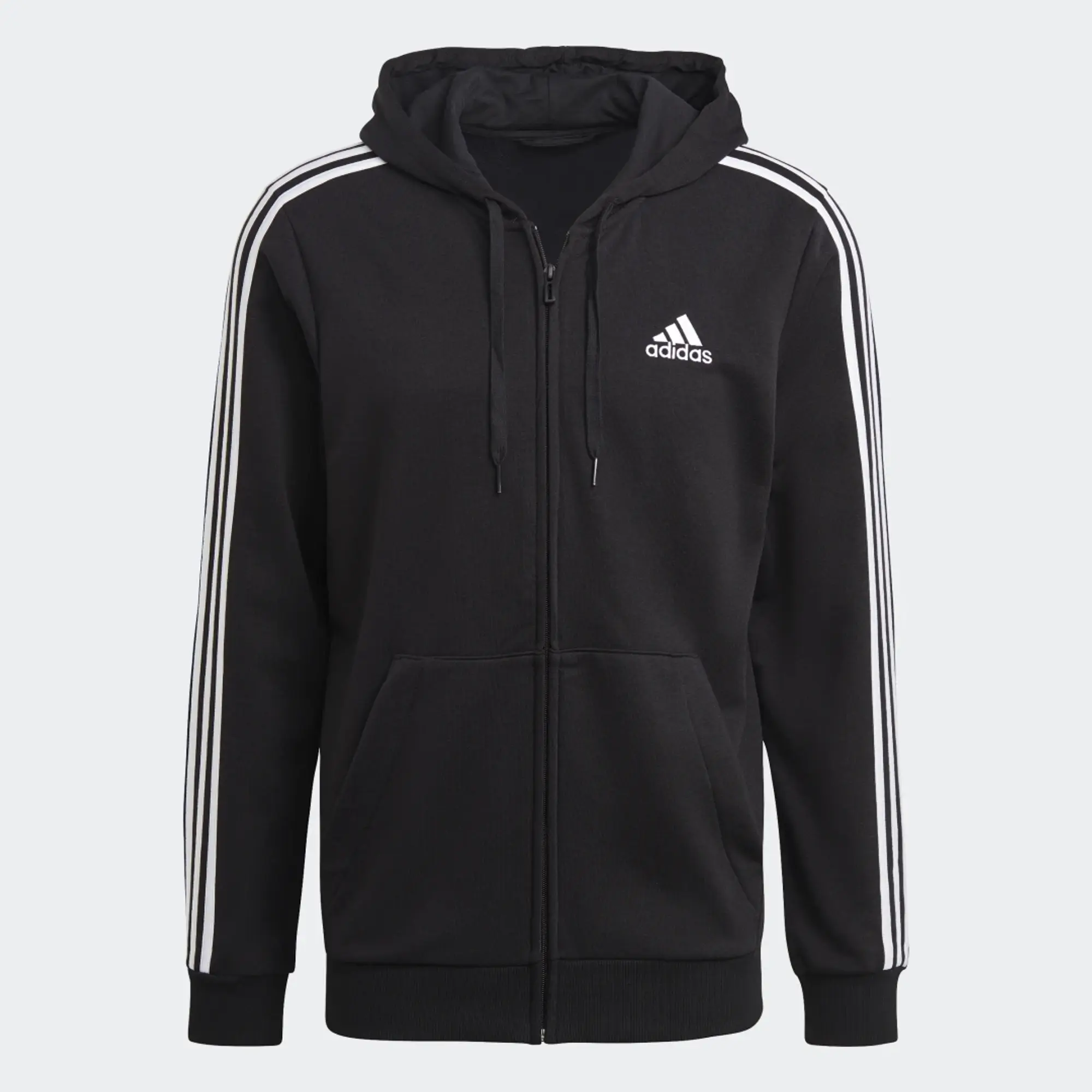 adidas Essentials 3-Stripes Full-Zip Hoodie