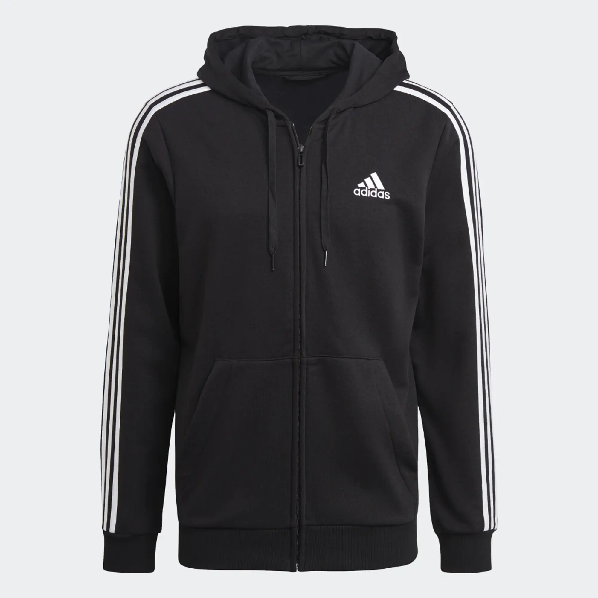 adidas Essentials 3-Stripes Full-Zip Hoodie