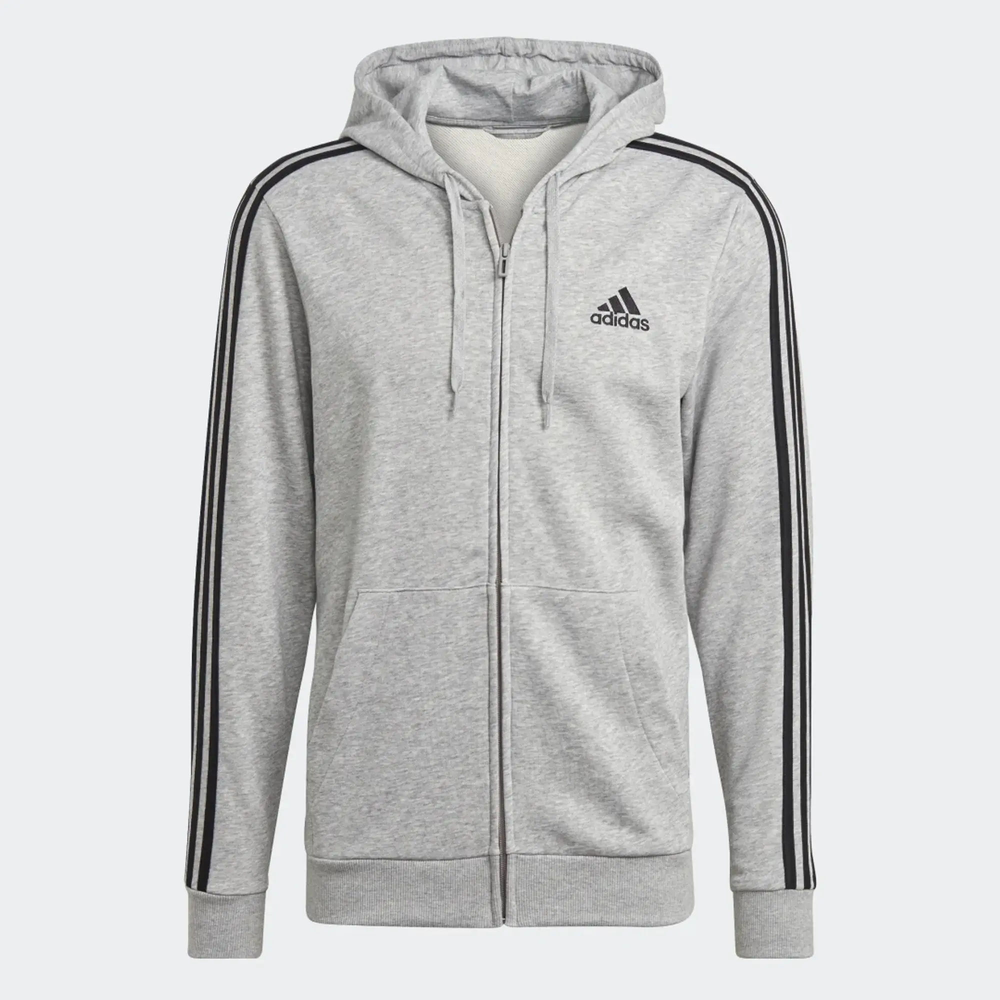 adidas Essentials 3-Stripes Full-Zip Hoodie