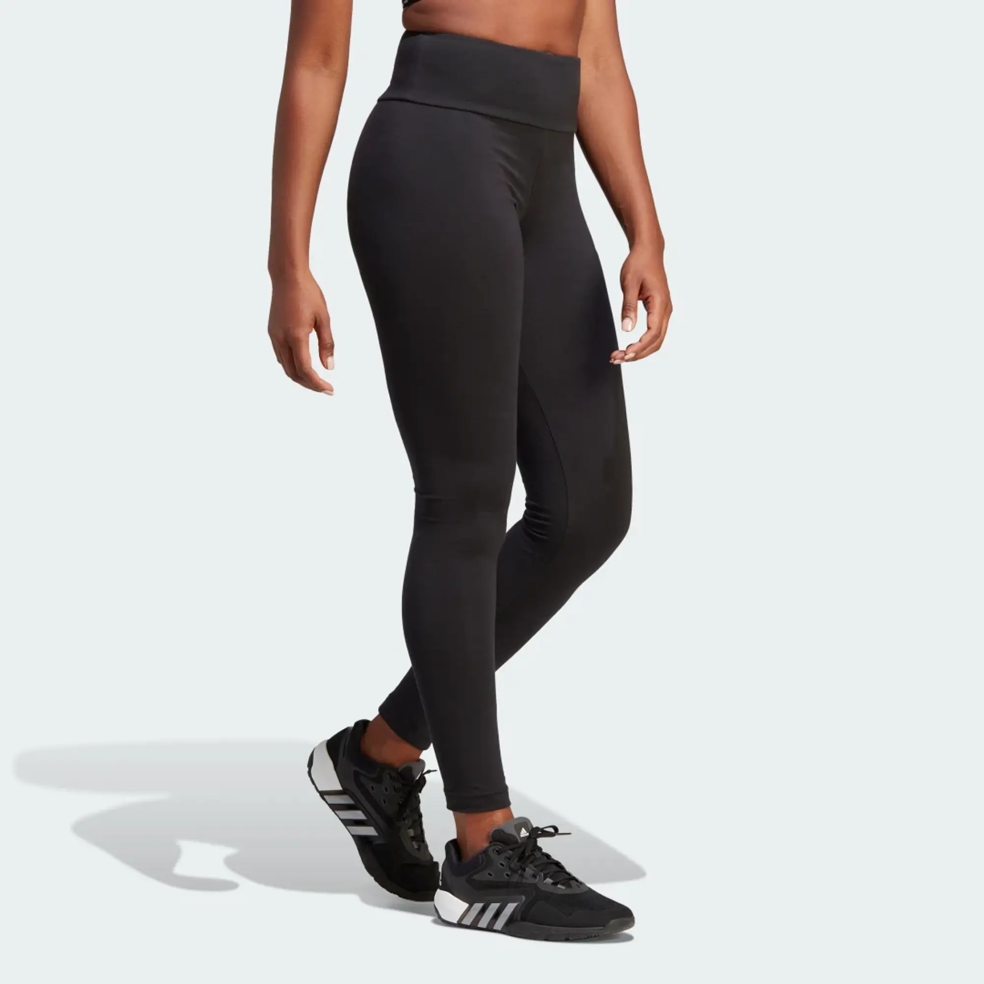 adidas Core Linear Leggings - Blue - Womens