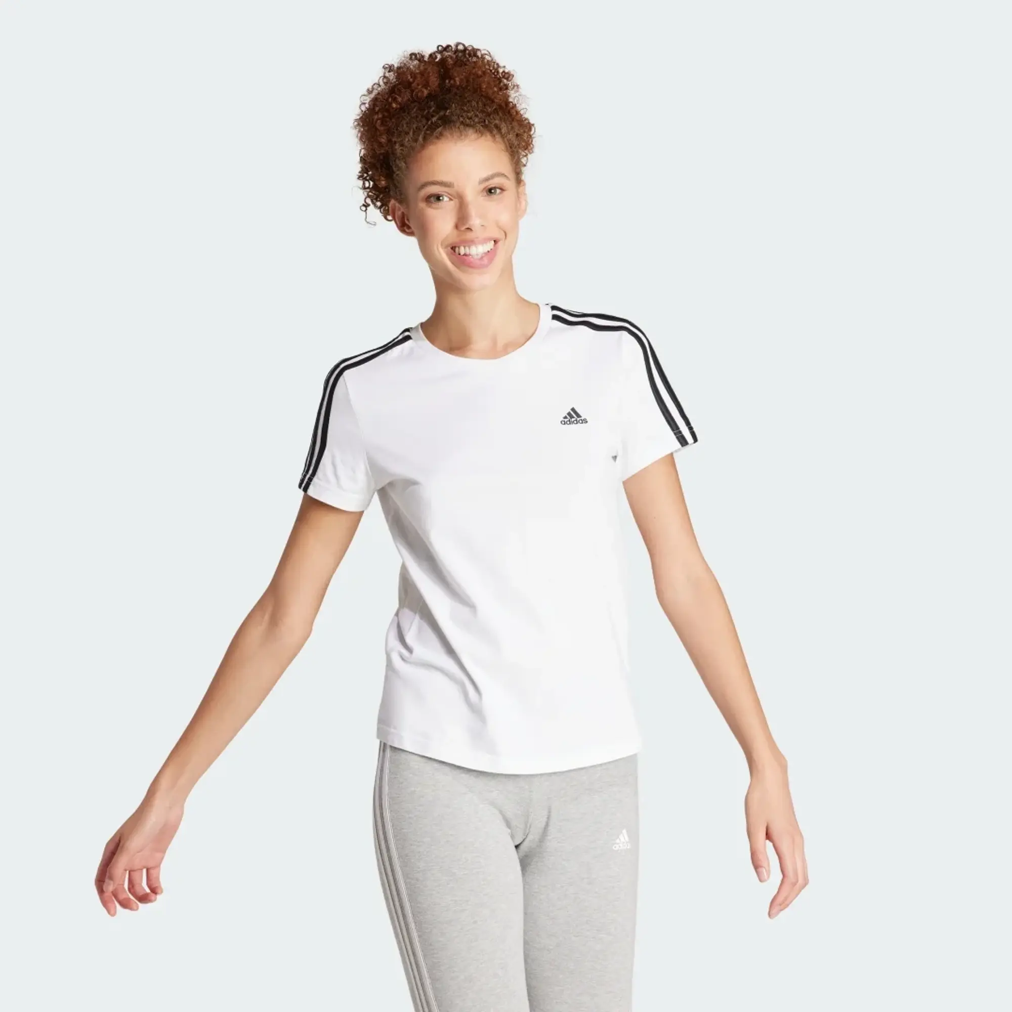 adidas Women's Soft Training Fitness T-Shirt - White