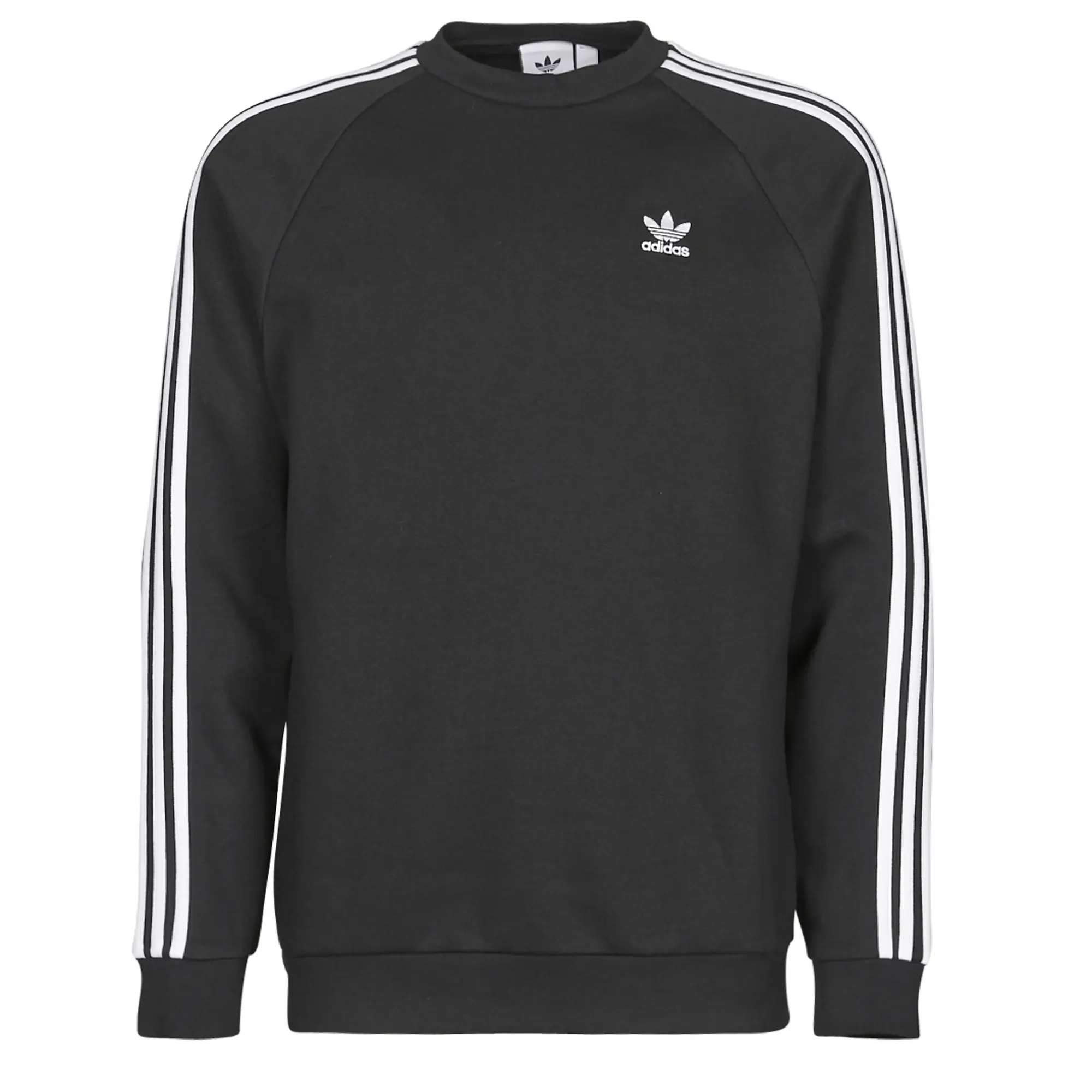 adidas  3-STRIPES CREW  men's Sweatshirt in Black