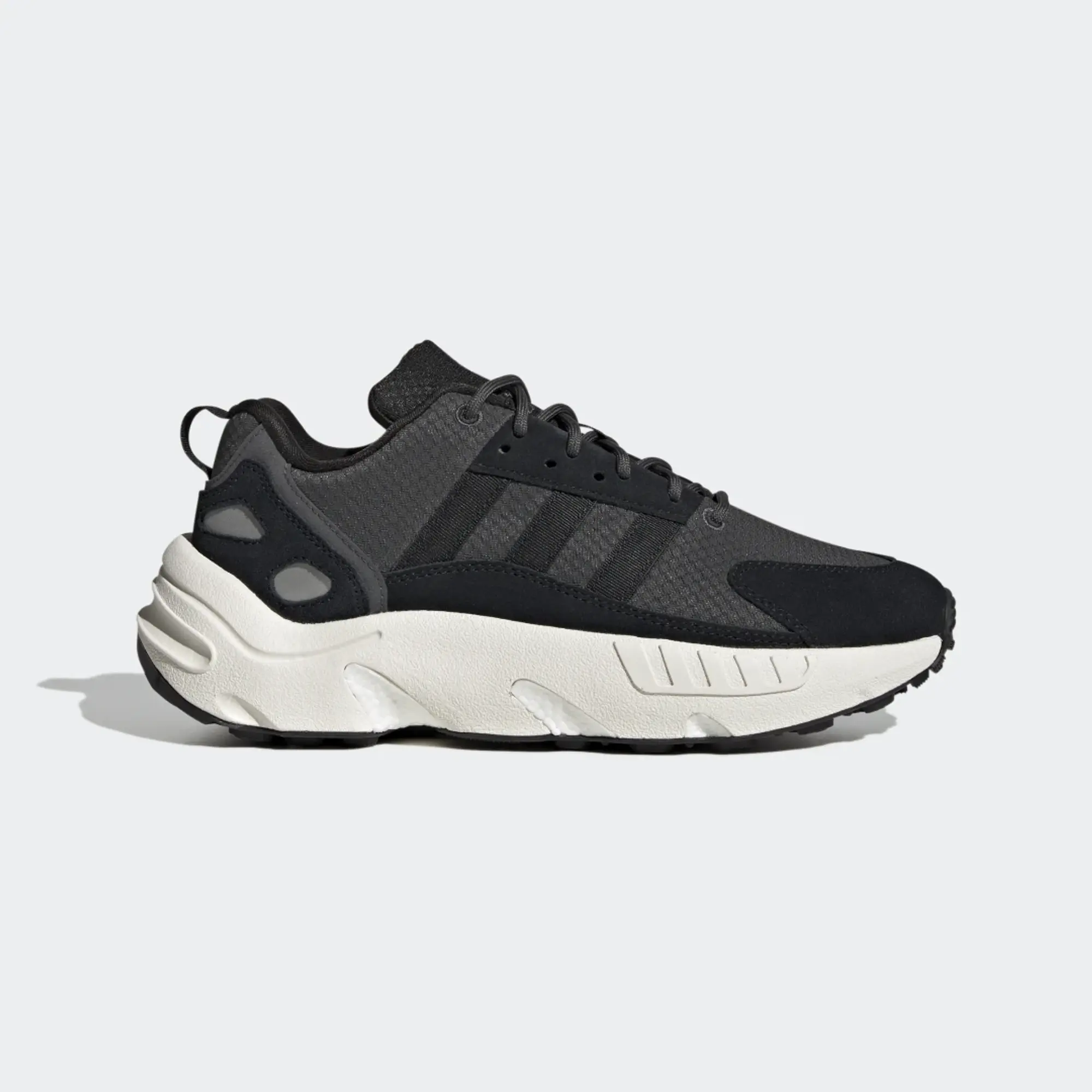 Adidas Originals Zx 22 Boost Trainers In Charcoal-White