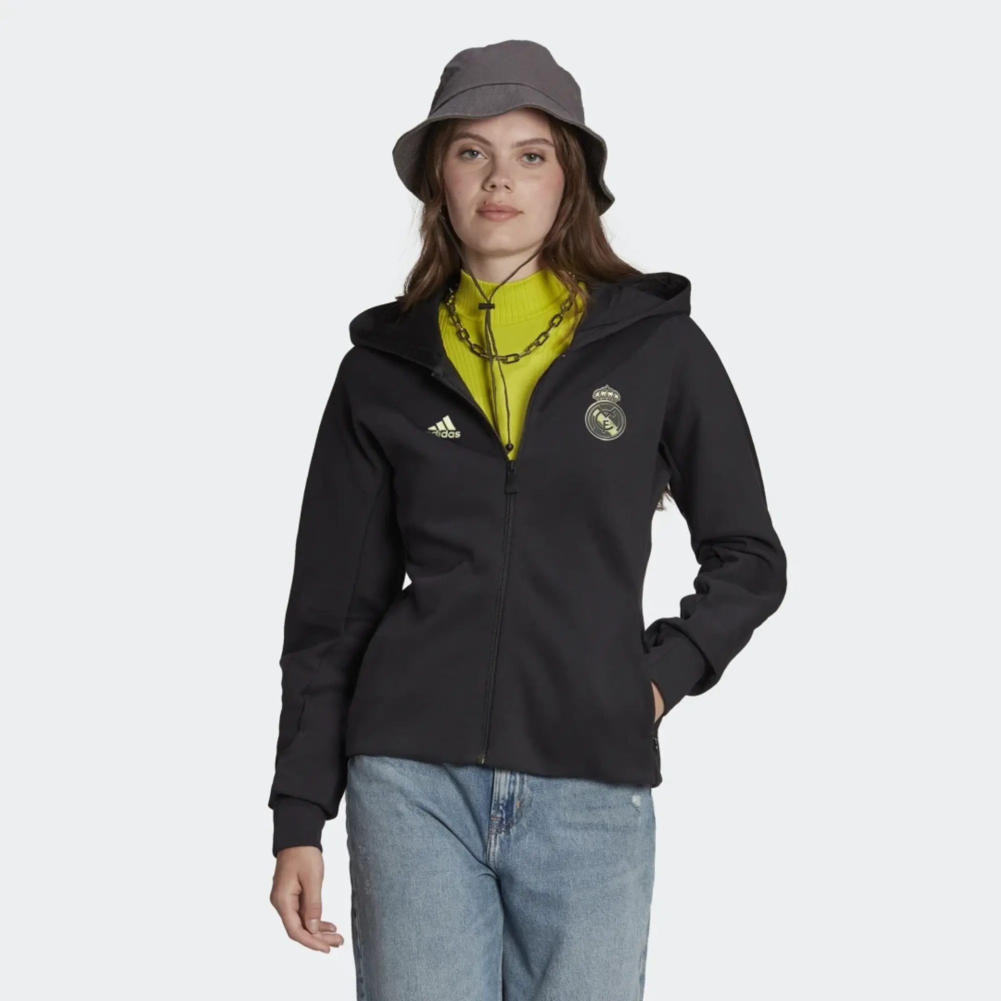 adidas Womens Real Madrid Anthem Jacket