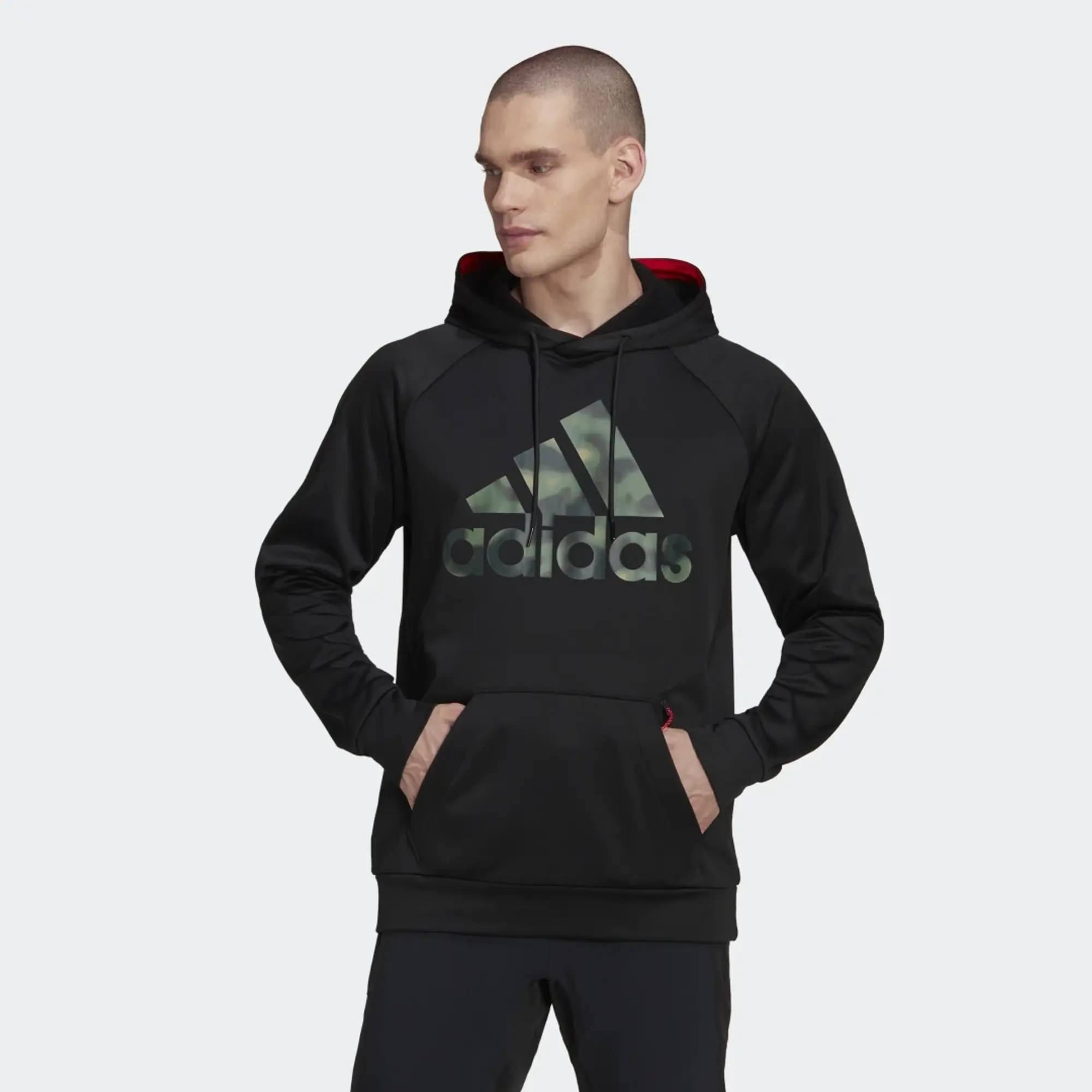 adidas AEROREADY Game and Go Camo Logo Hoodie