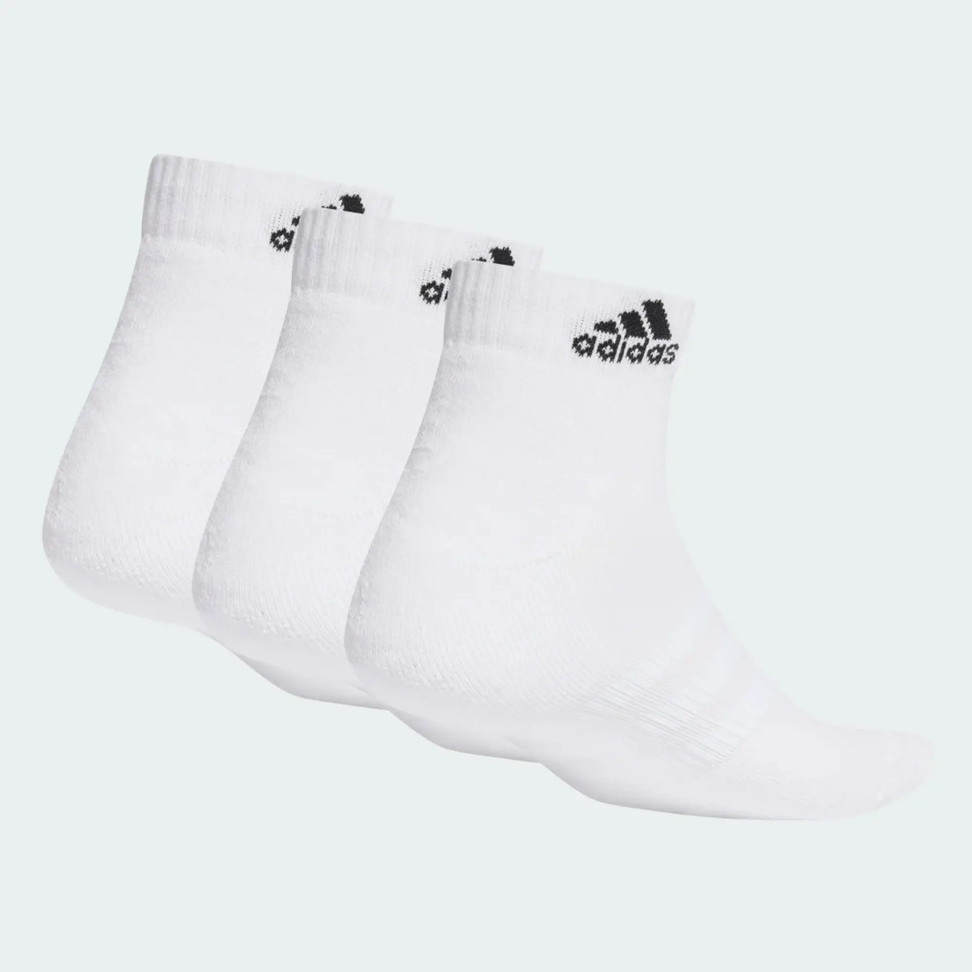 Adidas Training 3 Pack Ankle Socks In White