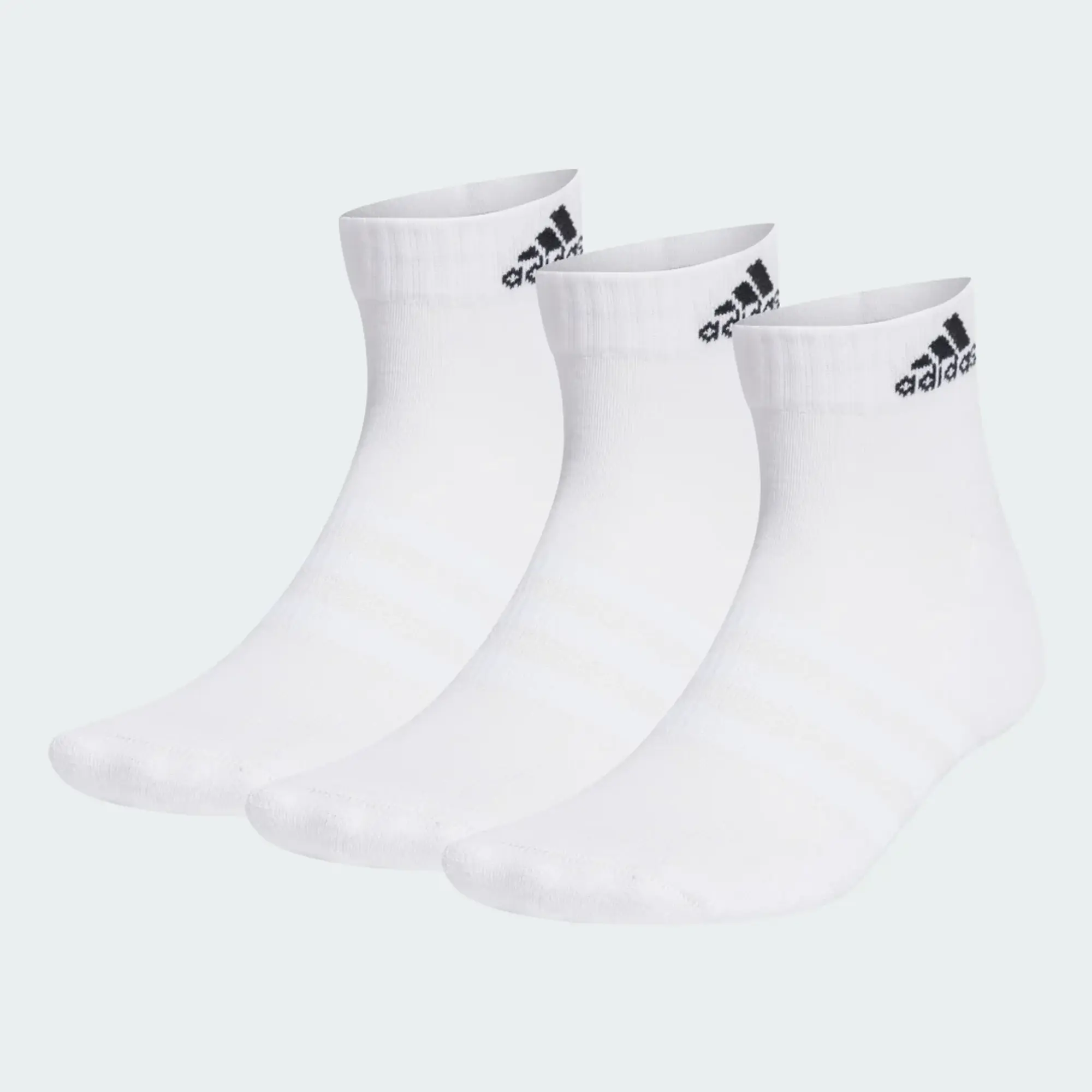 Adidas Training 3 Pack Ankle Socks In White