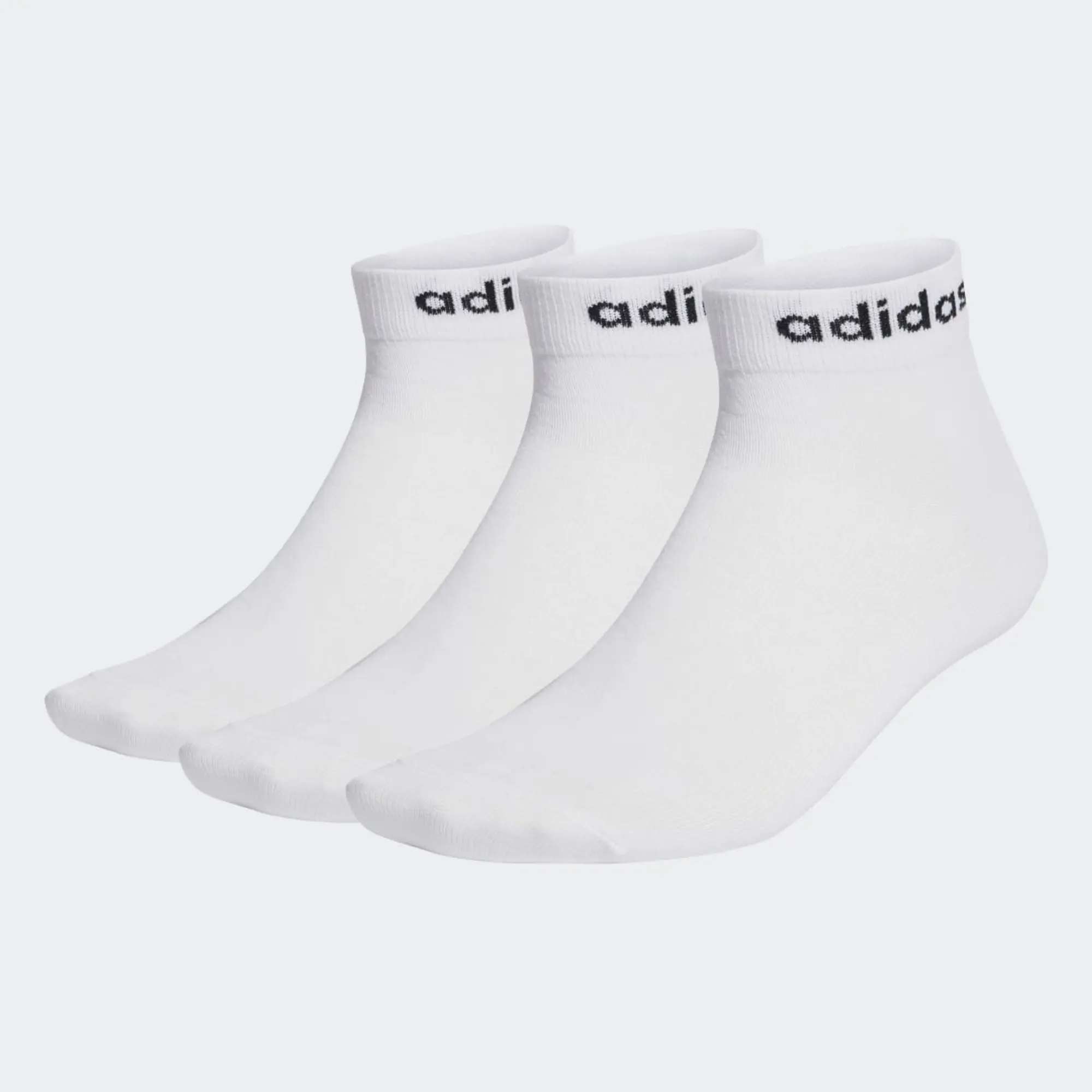 adidas Think Linear Ankle Socks 3 Pairs