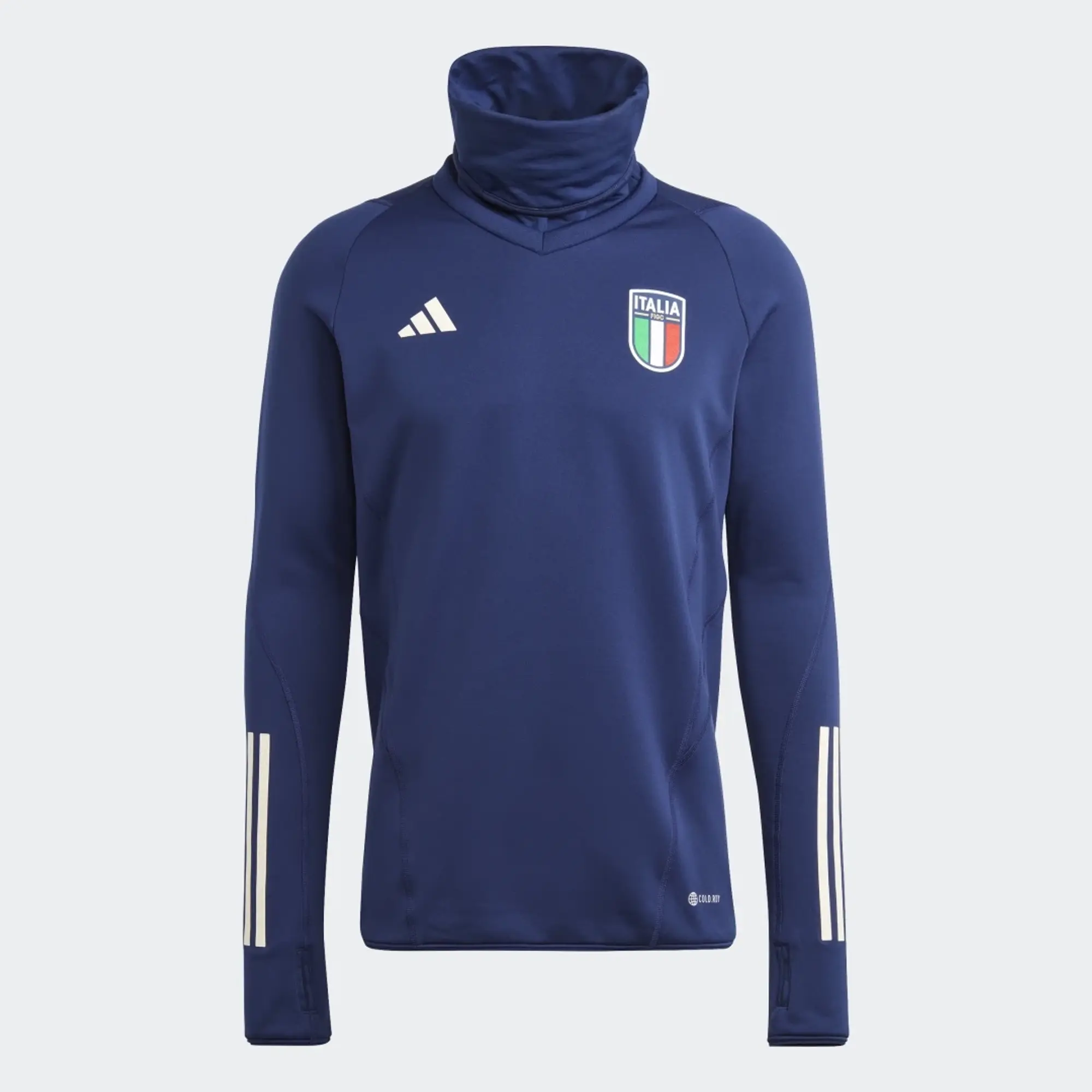 Italy Pro Tiro Warm Top (Dark Blue) 2023-2024 Men's Polyester Made By: Adidas