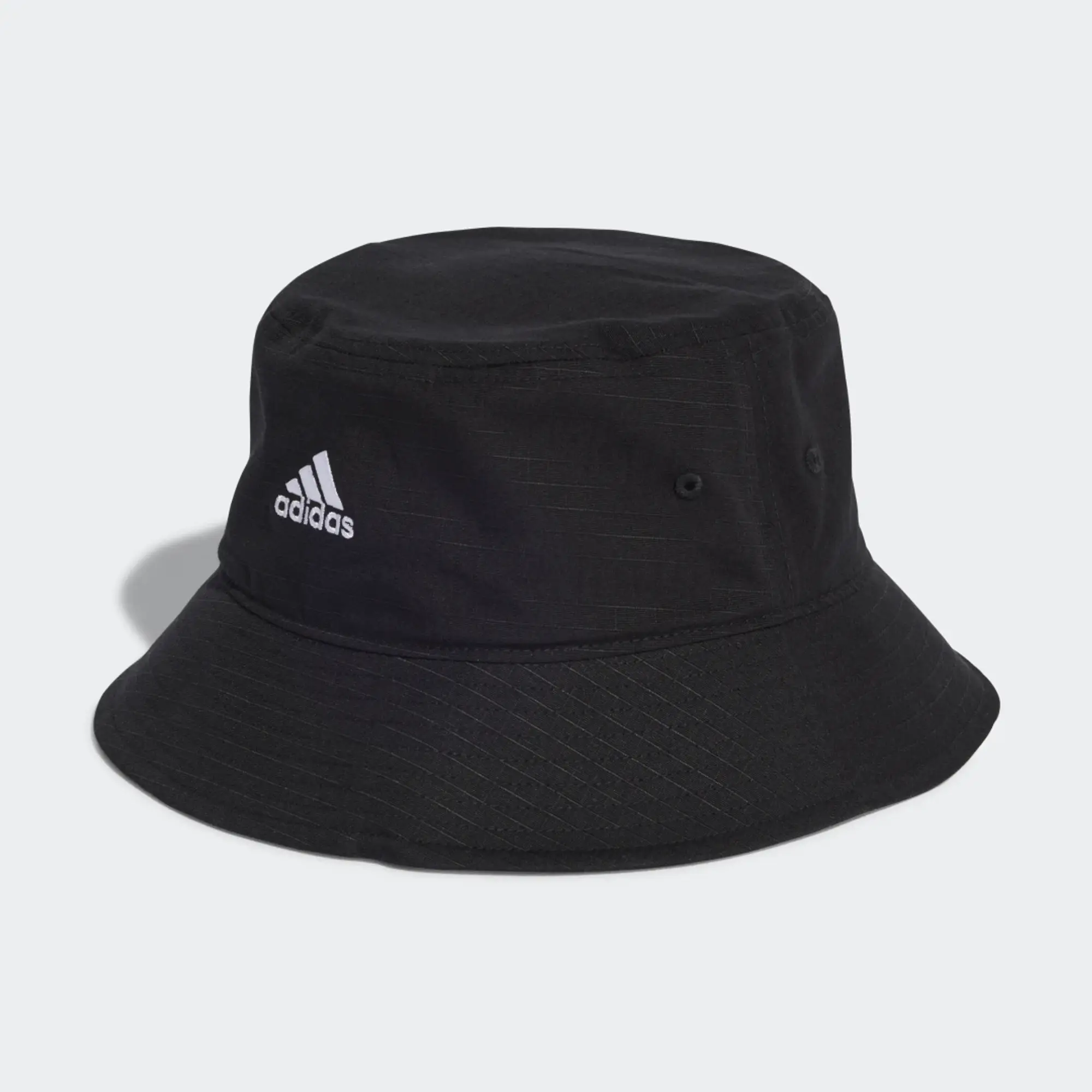 Adidas Classic Cotton Bucket Hat In Black / White