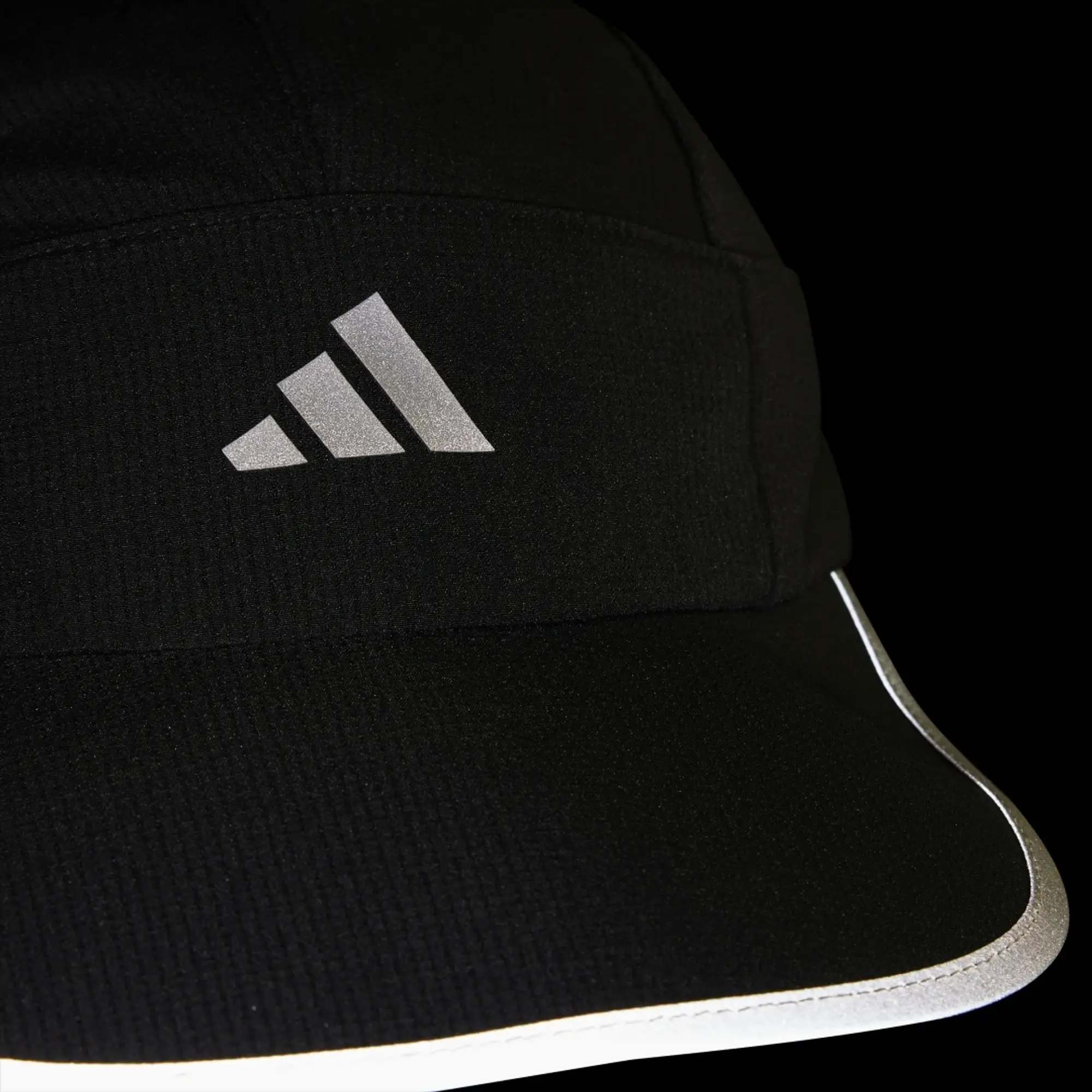 Adidas Performance Running Packable Heat. Rdy X-City Cap In Black / Reflective Silver