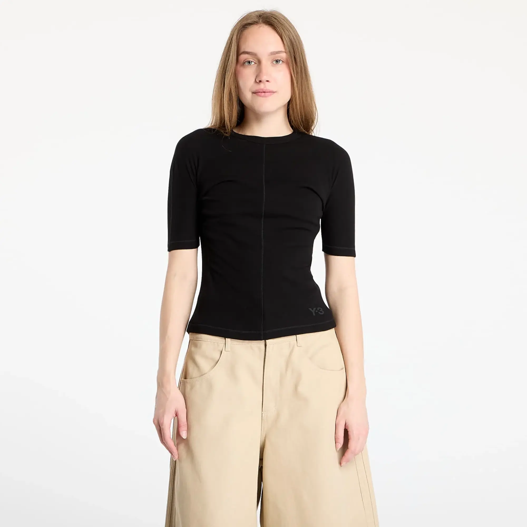 adidas Y-3 Fitted Short Sleeve Tee - Black