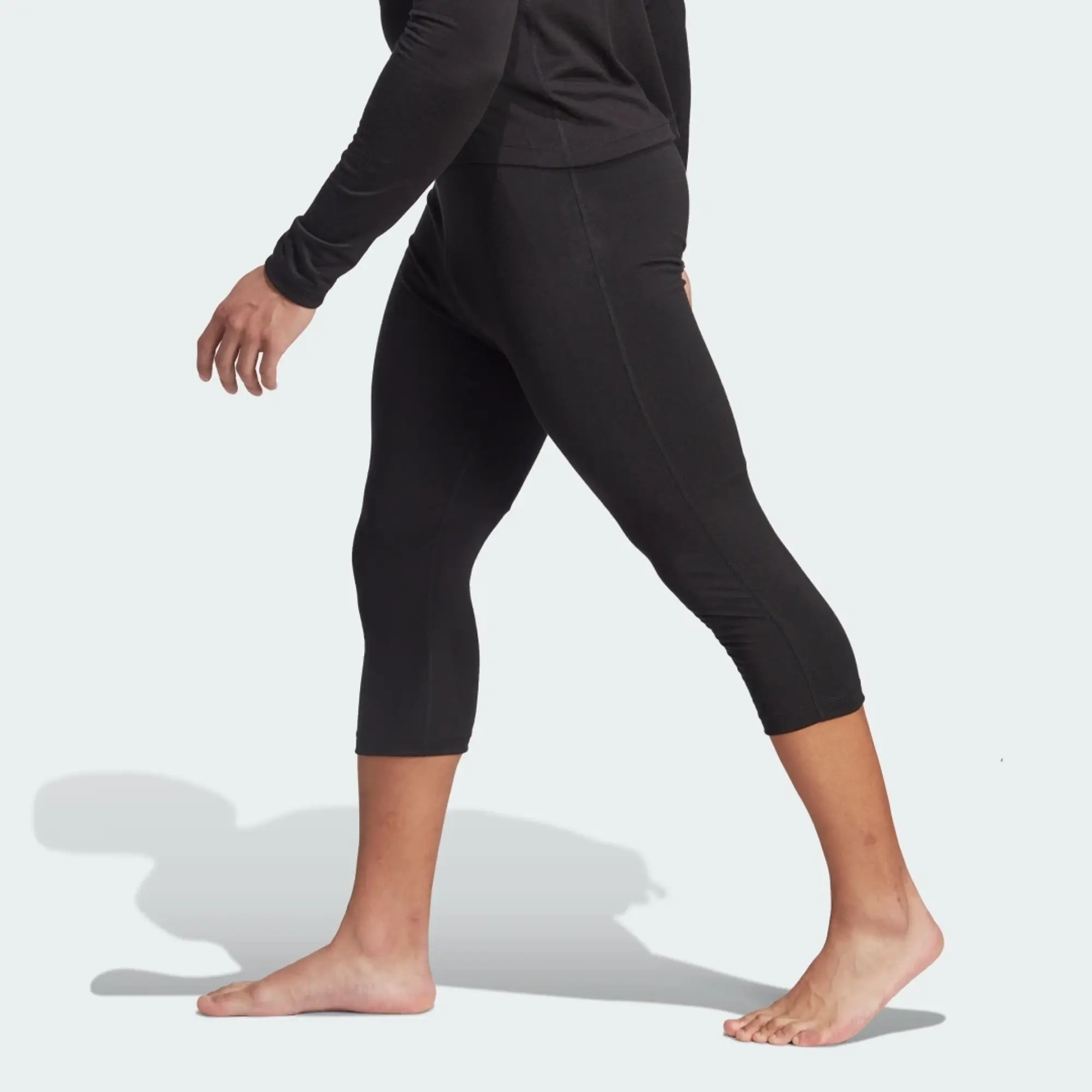 Adidas Xperior Merino 200 Baselayer 3/4 Leggings In Black