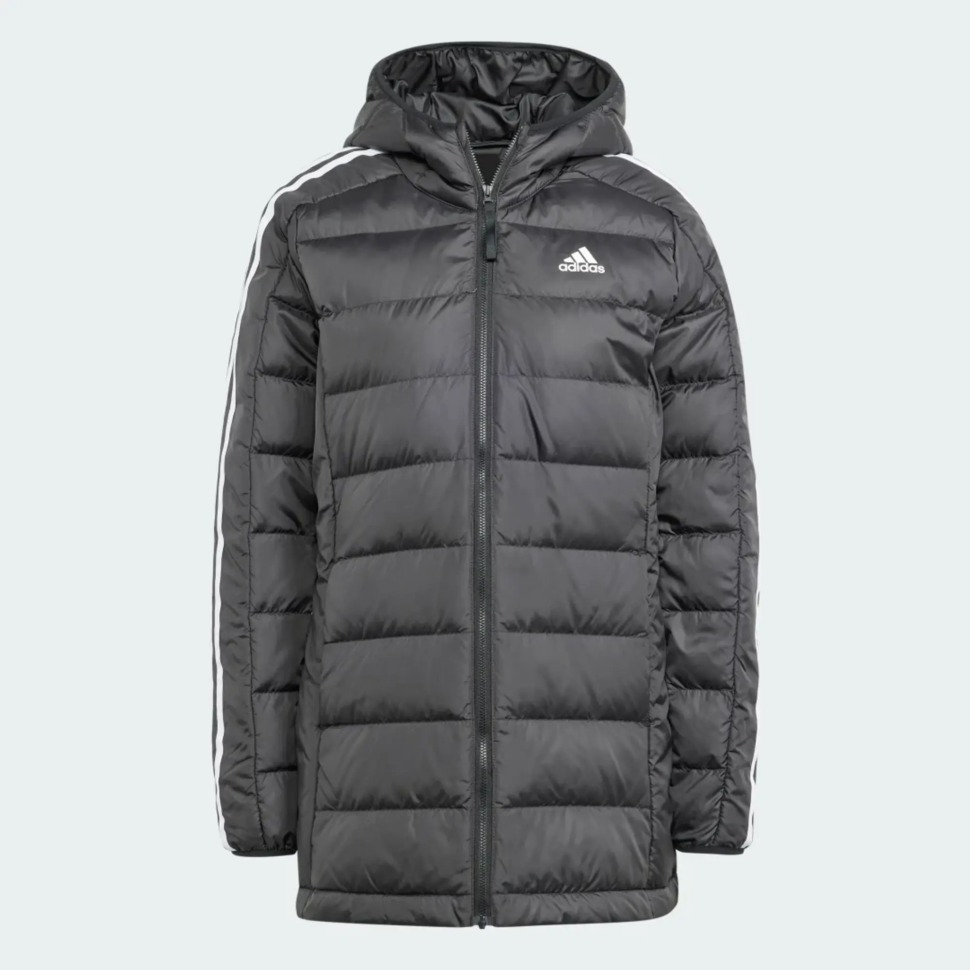adidas Essentials 3-Stripes Light Down Hooded Parka