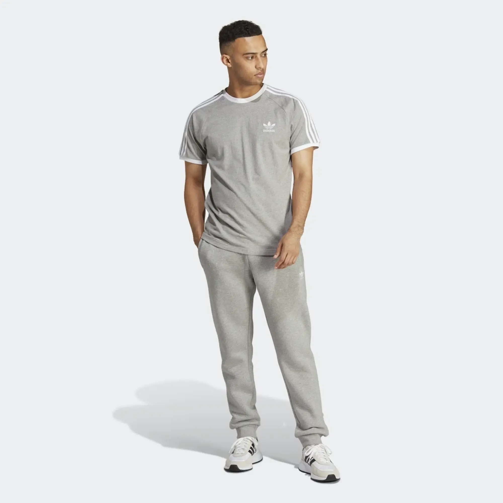 adidas Originals Adicolor Classics 3-Stripes T-Shirt, Grey