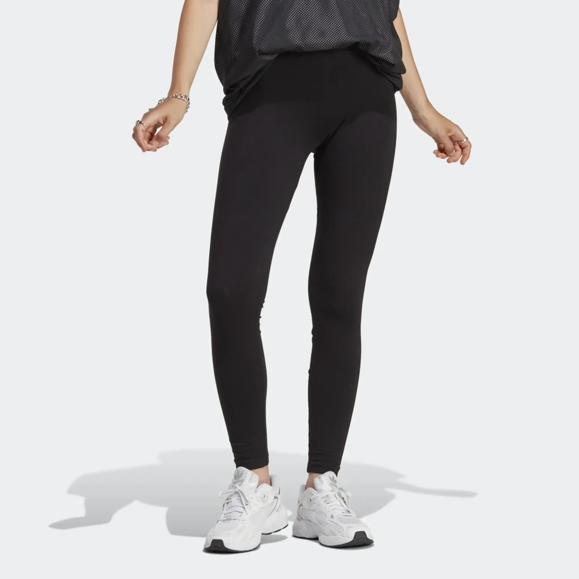 Adidas Originals Logo Leggings In Black
