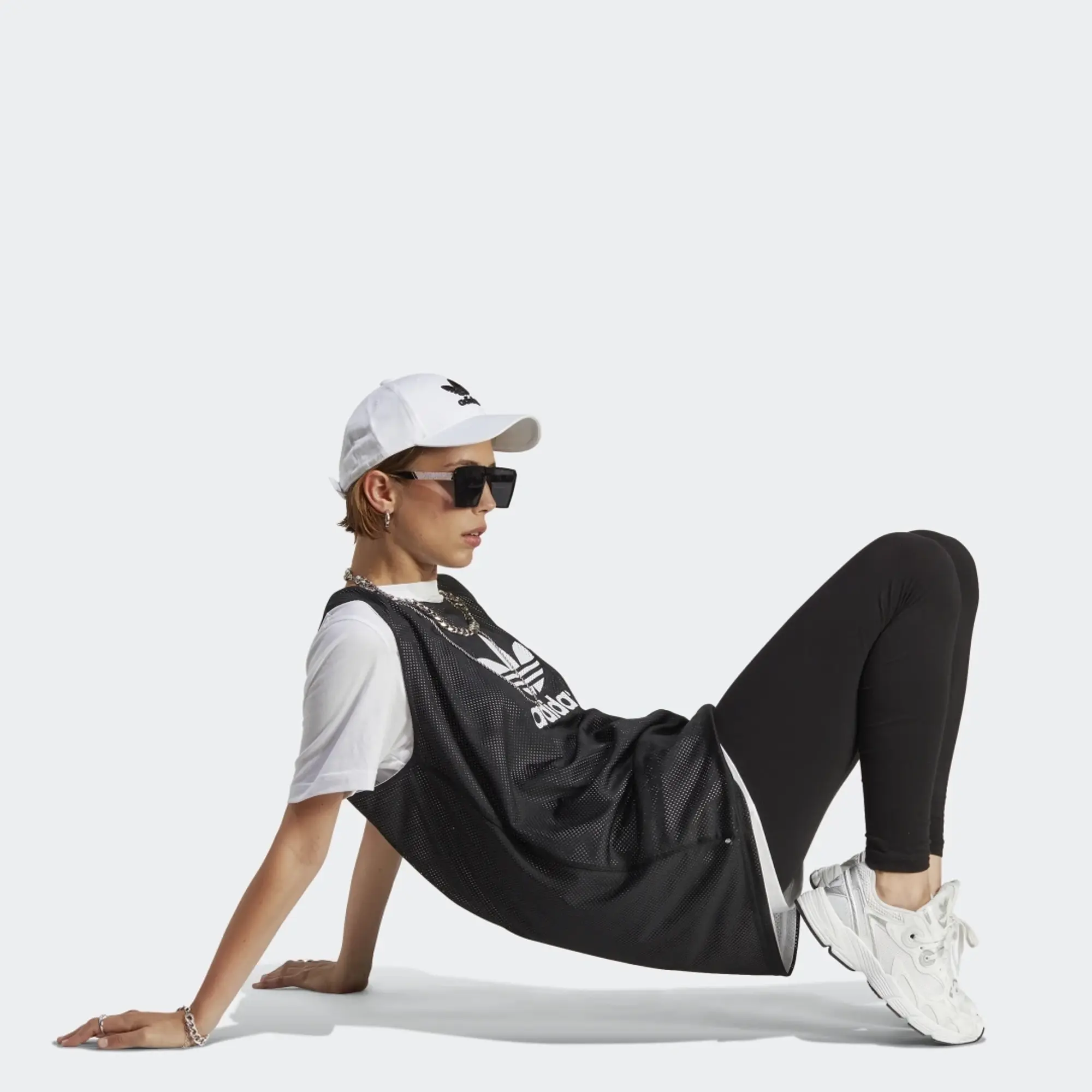 Adidas Originals Logo Leggings In Black