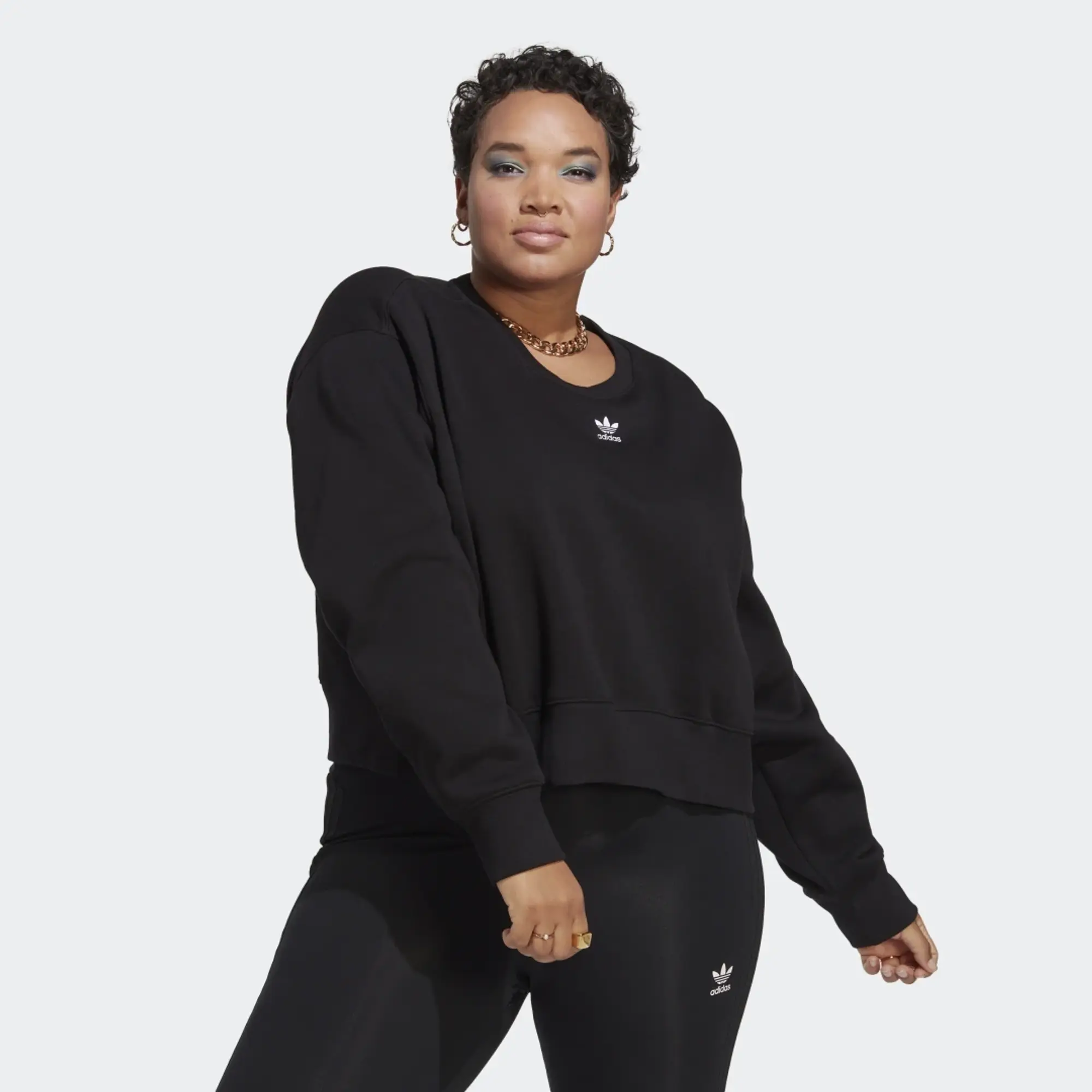adidas Adicolor Essentials Crew Sweatshirt (Plus Size)